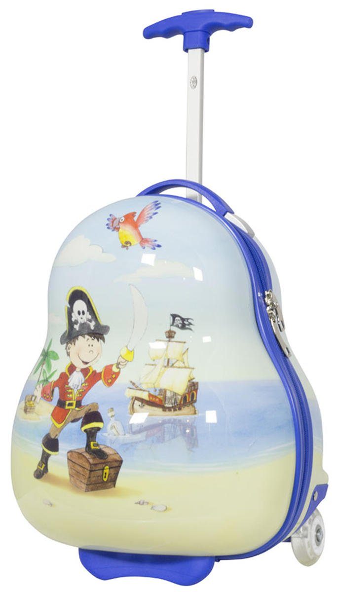 Warenhandel König Hartschalen-Trolley Kinderkoffer Pirat, Elfe, Dinos oder Pferde