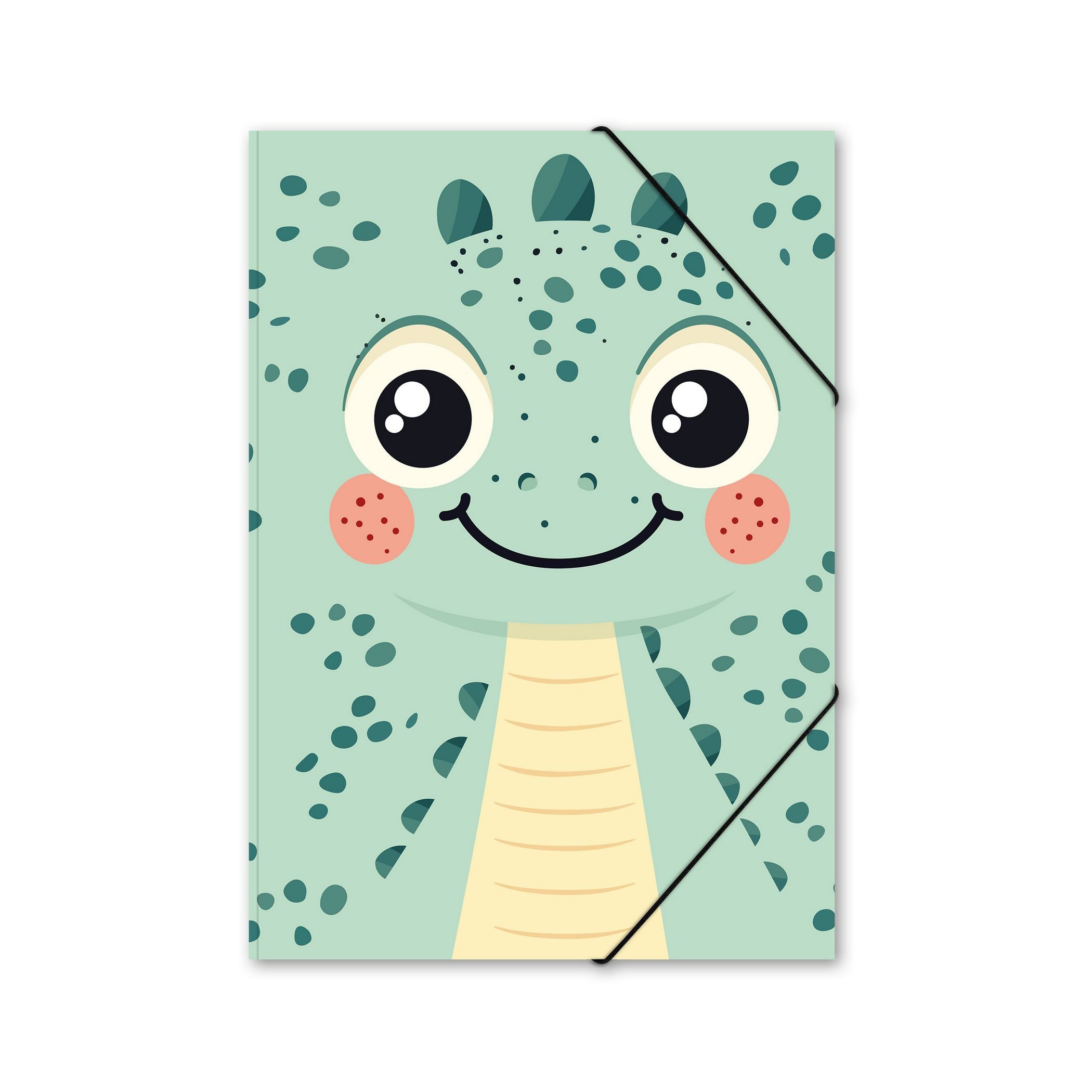 itenga Organisationsmappe itenga Postmappe A4 PP Motiv Kawaii DINO aus langlebigem Kunststoff