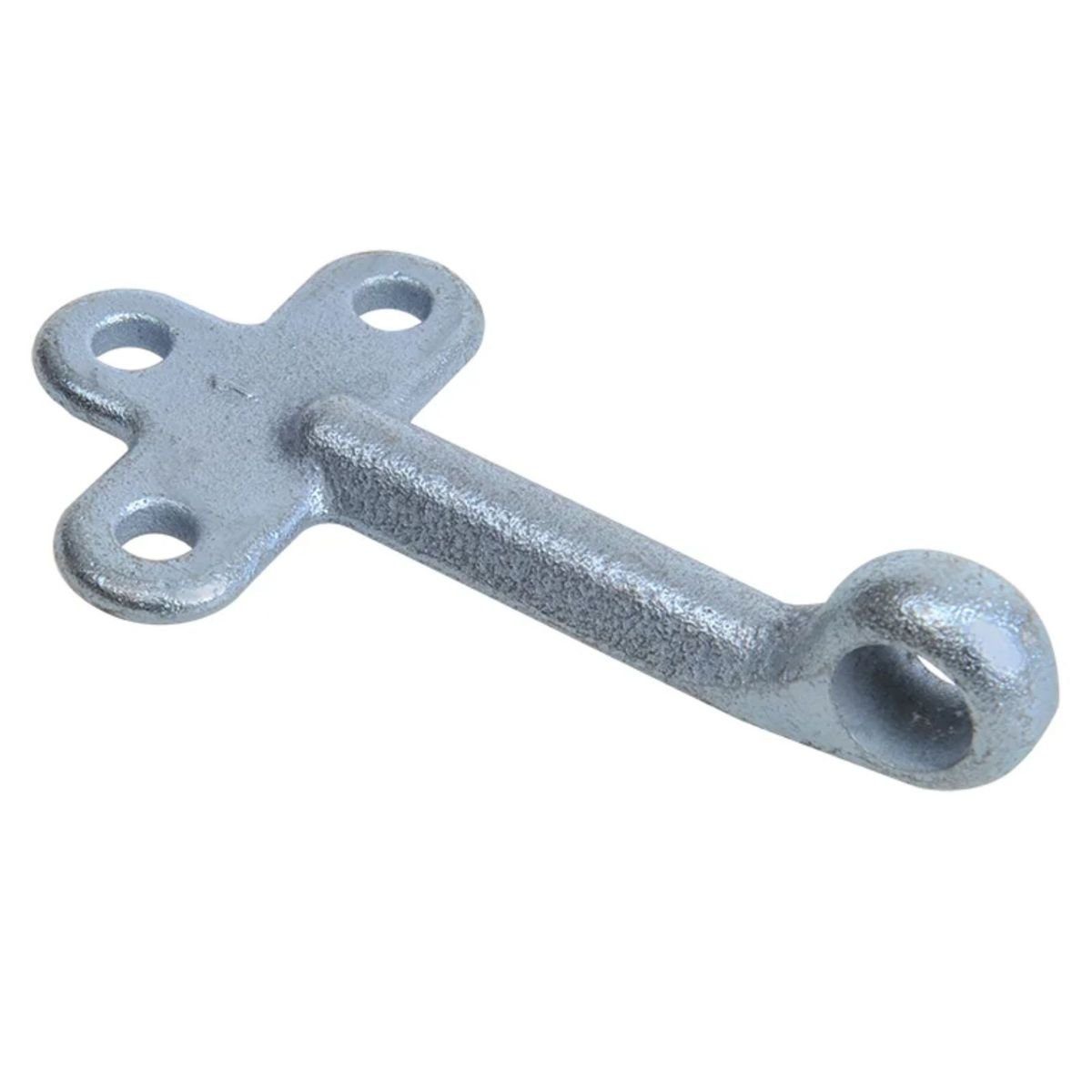 Öse ca. 12,5 cm Einfall-Öse aus Metall für Haken von Anhängerklappen