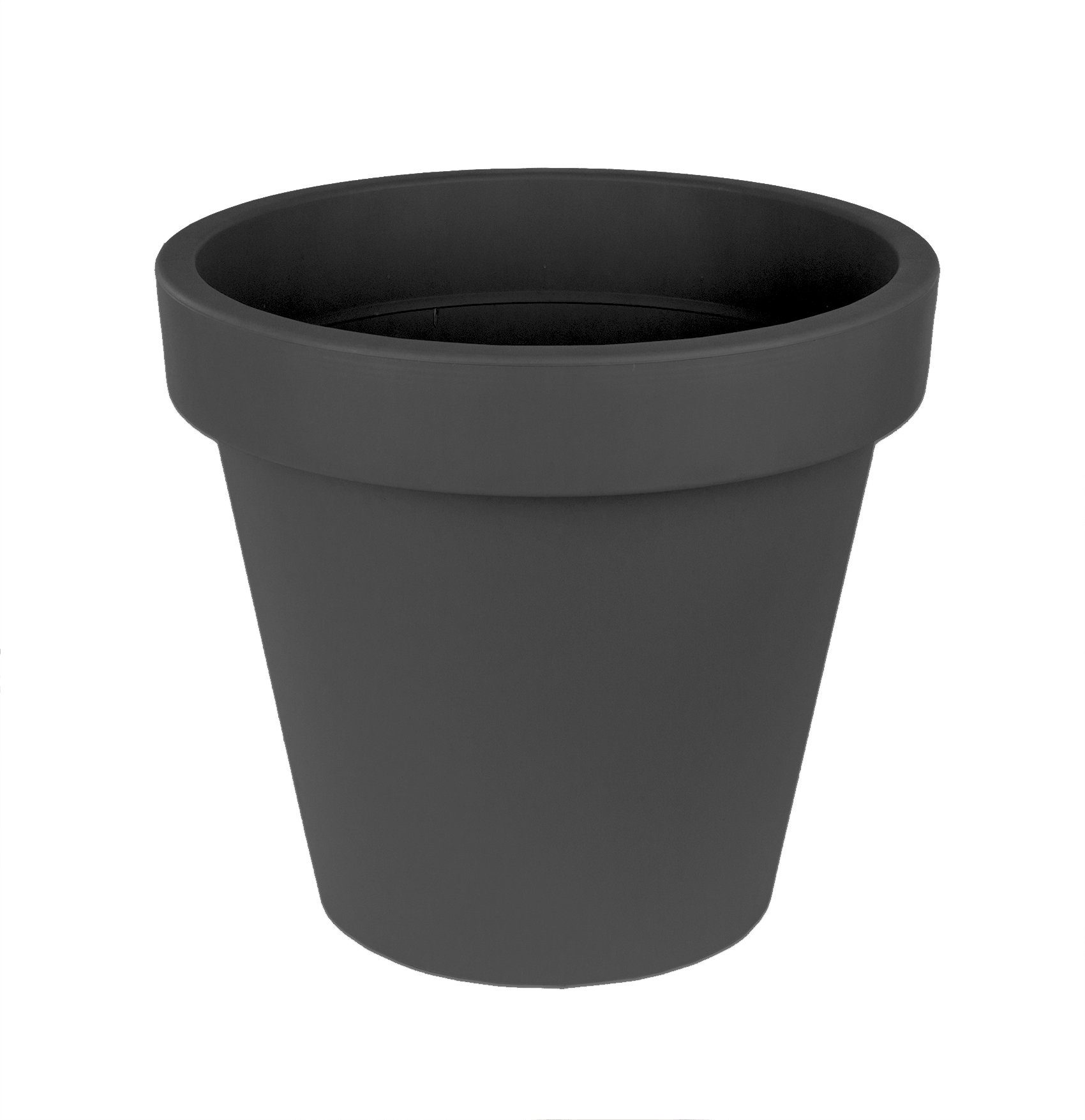 BigDean Blumentopf Ø 58 cm Anthrazit Pflanztopf Containertopf übertopf Pflanzkübel rund (Packung, 1 St., Pflanztopf), XXL-Blumentopf, 58cm Durchmesser, Wetterfest
