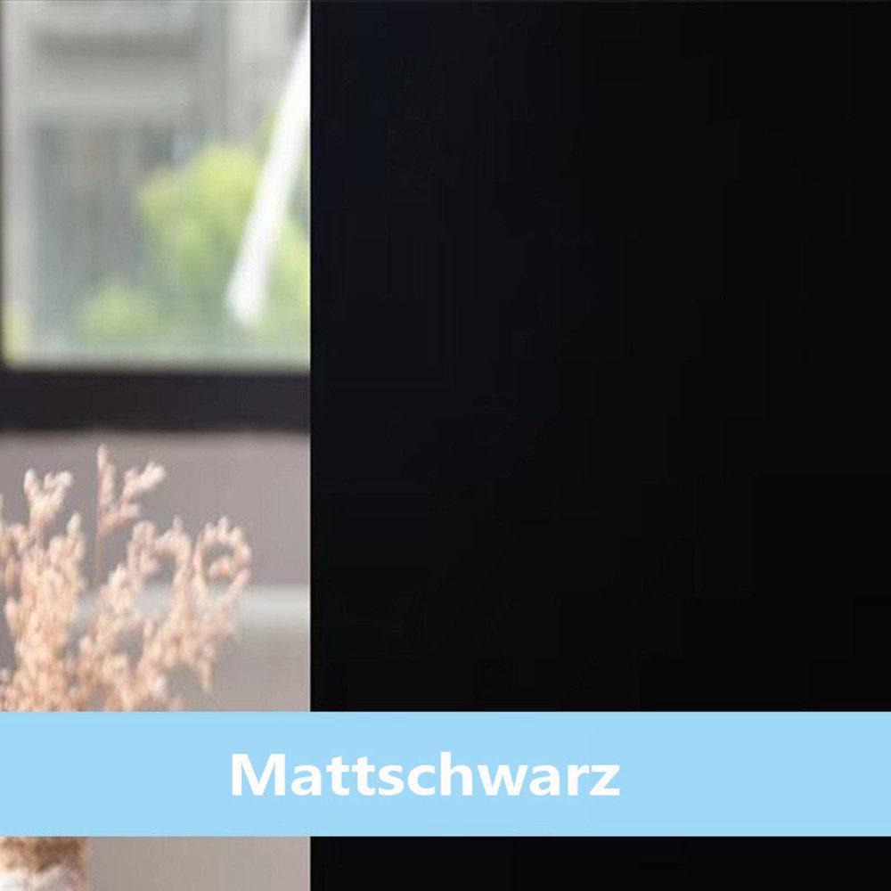 Agger Fensterfolie Milchglasfolie blickdicht Verdunkelungsfolie für Fenster, Fensterfolie statisch haftend Sonnen-, Sichtschutzfolie für Fenster