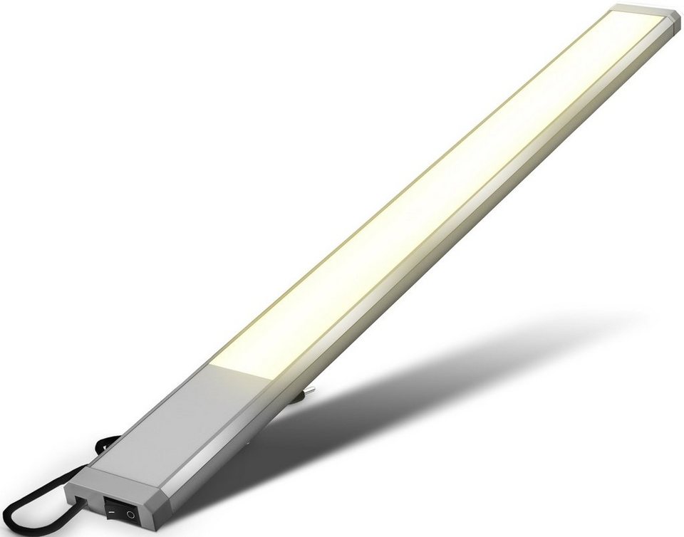 B.K.Licht Unterschrankleuchte BK_UL1468 LED-Unterbauleuchte, 10W, 3.000K  warmweißes Licht, L: 57,5cm, LED fest integriert, Warmweiß, 1100 Lumen,  IP20, Küchenlampe