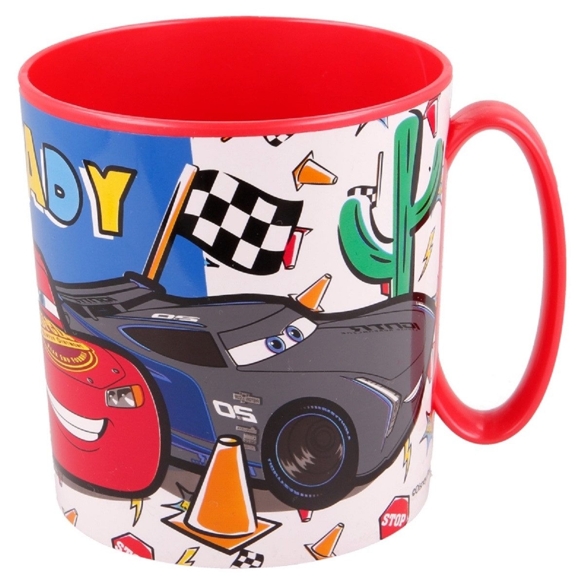 Disney Cars Becher - Mikrowellengeeigneter Kunststoffbecher 390 ml – für Kinder, 1-tlg., ideal für den täglichen Gebrauch, perfekt für die Kinder – Bild 3 von 3