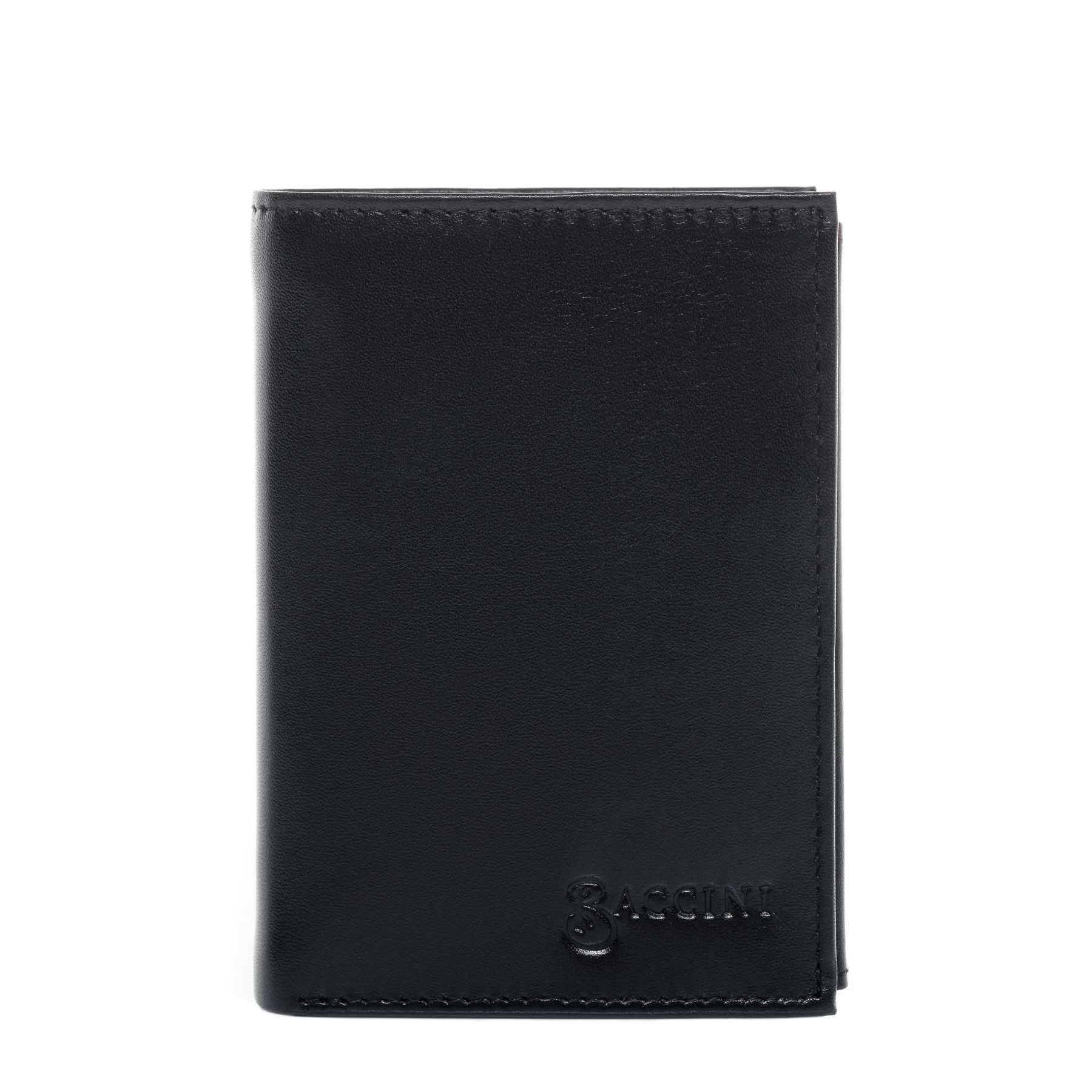 BACCINI Geldbörse JAN, Portemonnaie Echtleder für Herren, Wallet, Brieftasche schwarz
