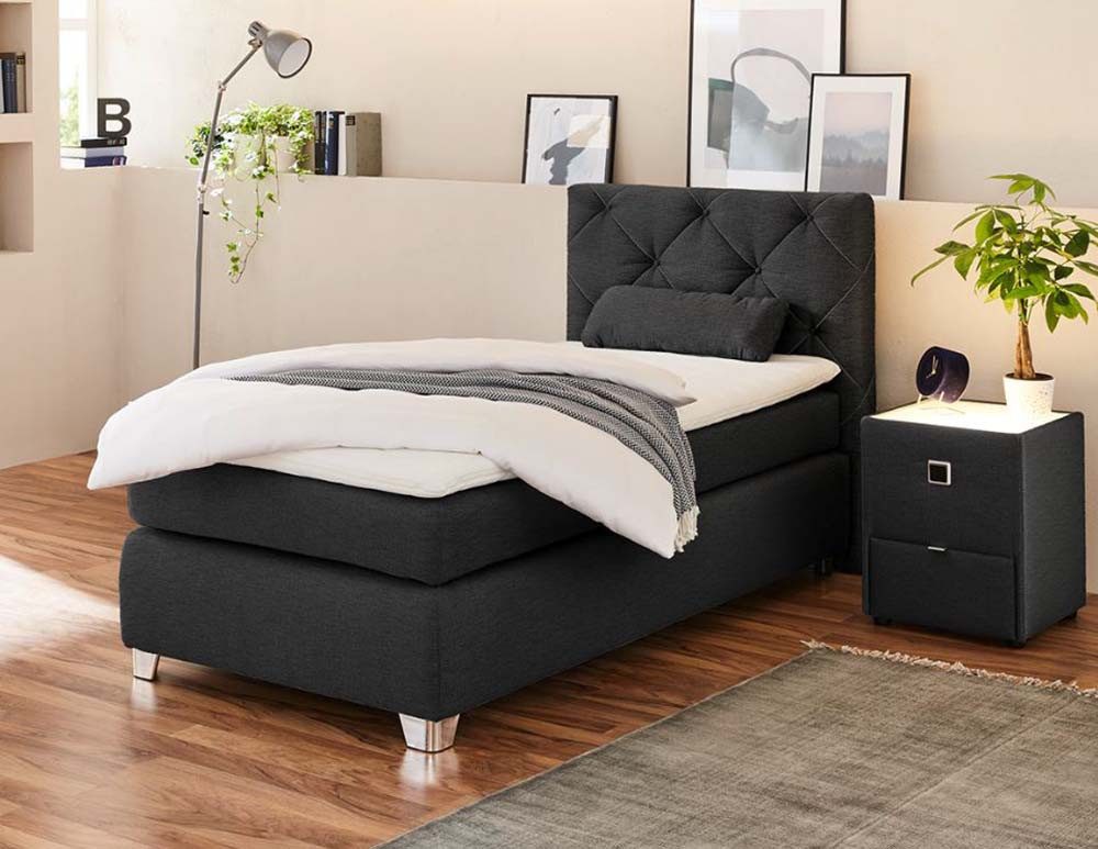 Jockenhöfer Gruppe Boxspringbett Finja, mit Topper und Zierkissen günstig online kaufen