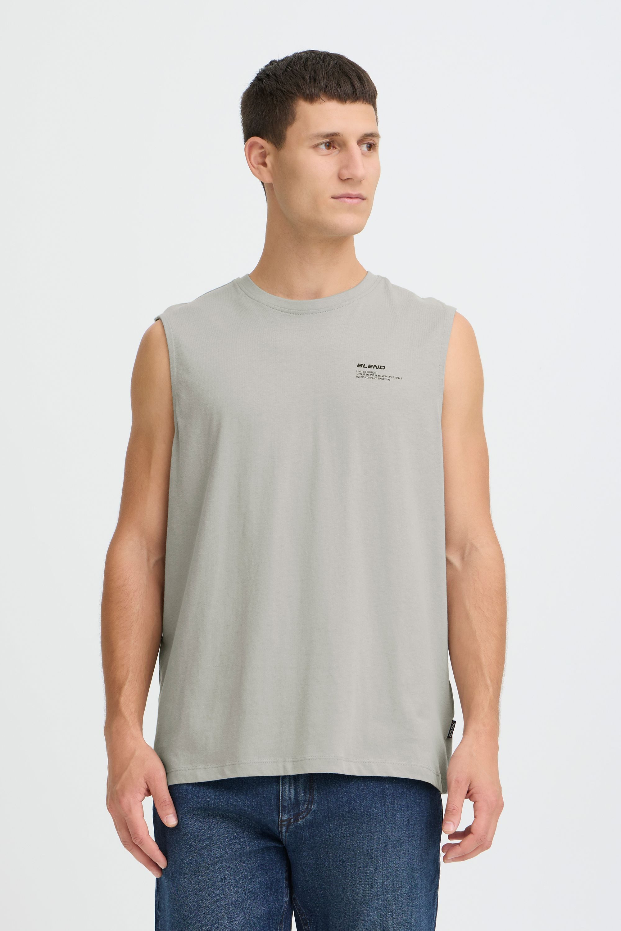 Blend Tanktop BHFlox Lässiges Tanktop mit Rippbündchen