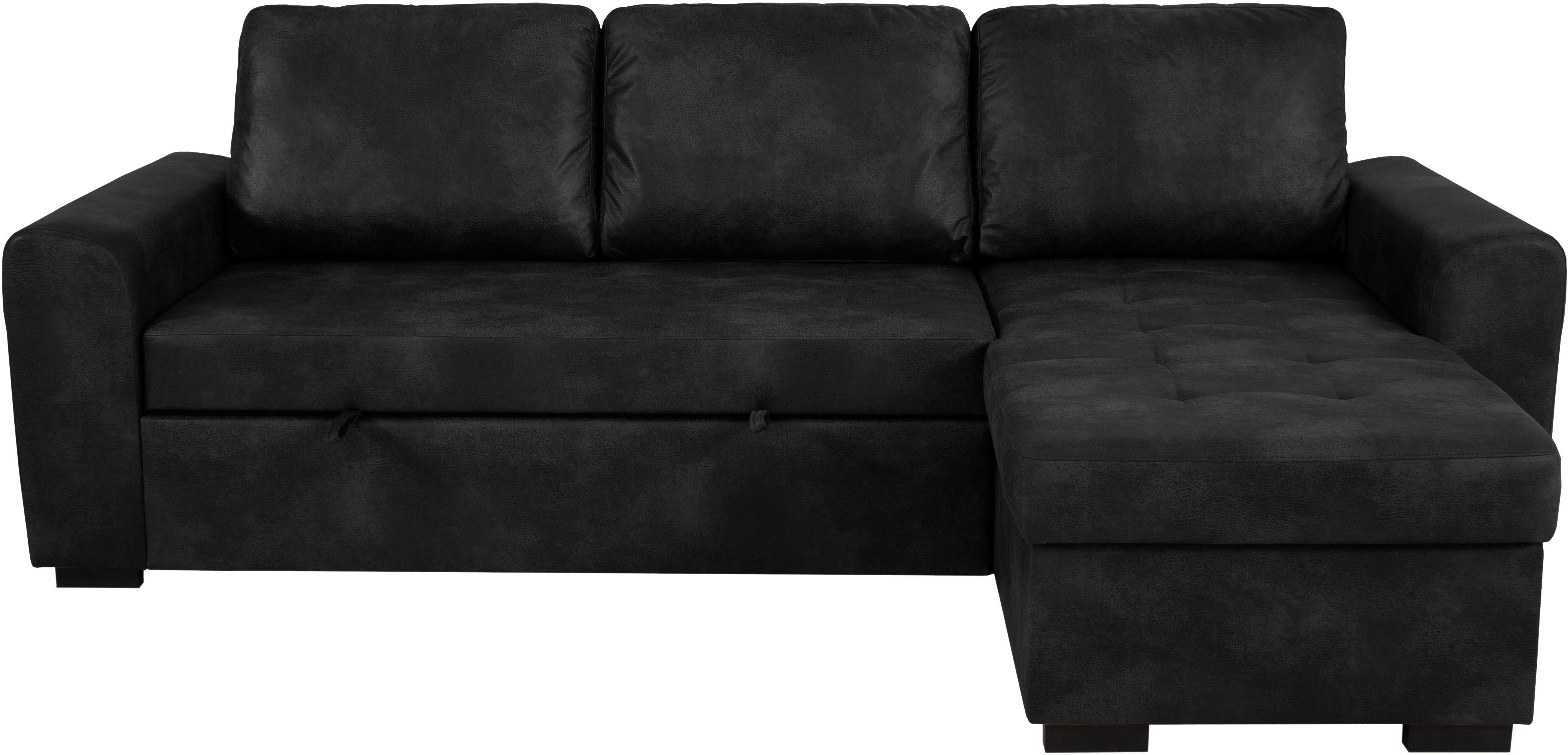 Trends by HG Ecksofa Poll L-Form, B: 245 cm, mit Schlaffunktion & Bettkasten