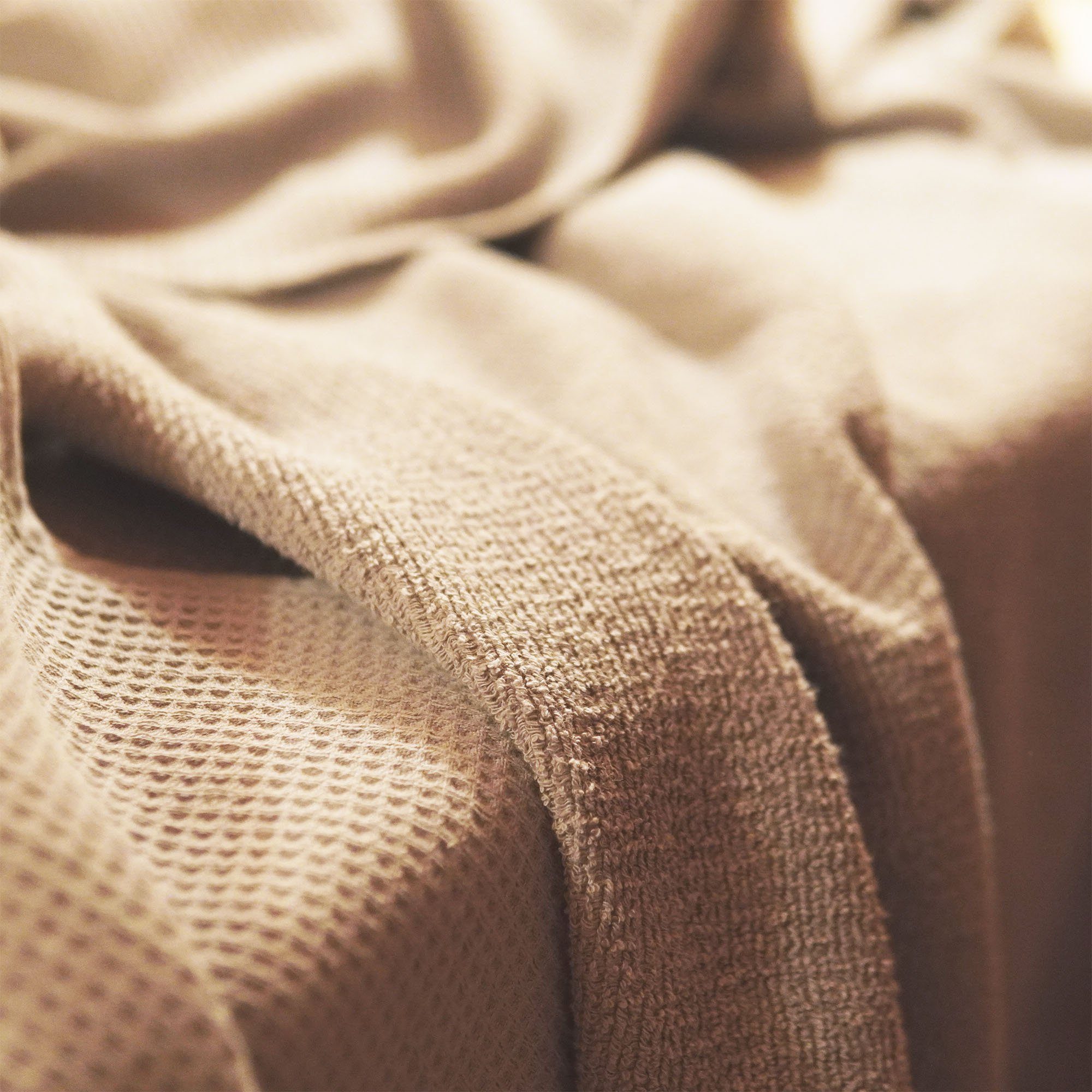 blanketino Handtuch Saunahandtuch aus 100% Baumwolle • 80×200 cm Steingrau