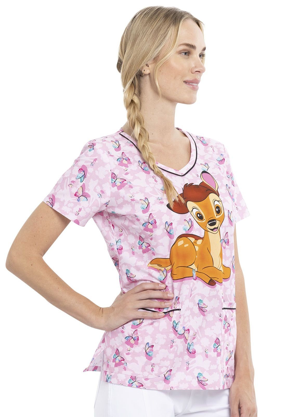 bedruckter Cherokee Funktionsbluse Disney mit Bunt "Bambi" Kasack Kasack Motiv