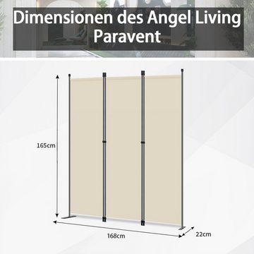 Angel Living Paravent KlappbarTrennwand Sichtschutz Faltbildschirm Raumteiler Sichtschutz (3 St), 168(B)x 22(T) x 165(H)cm