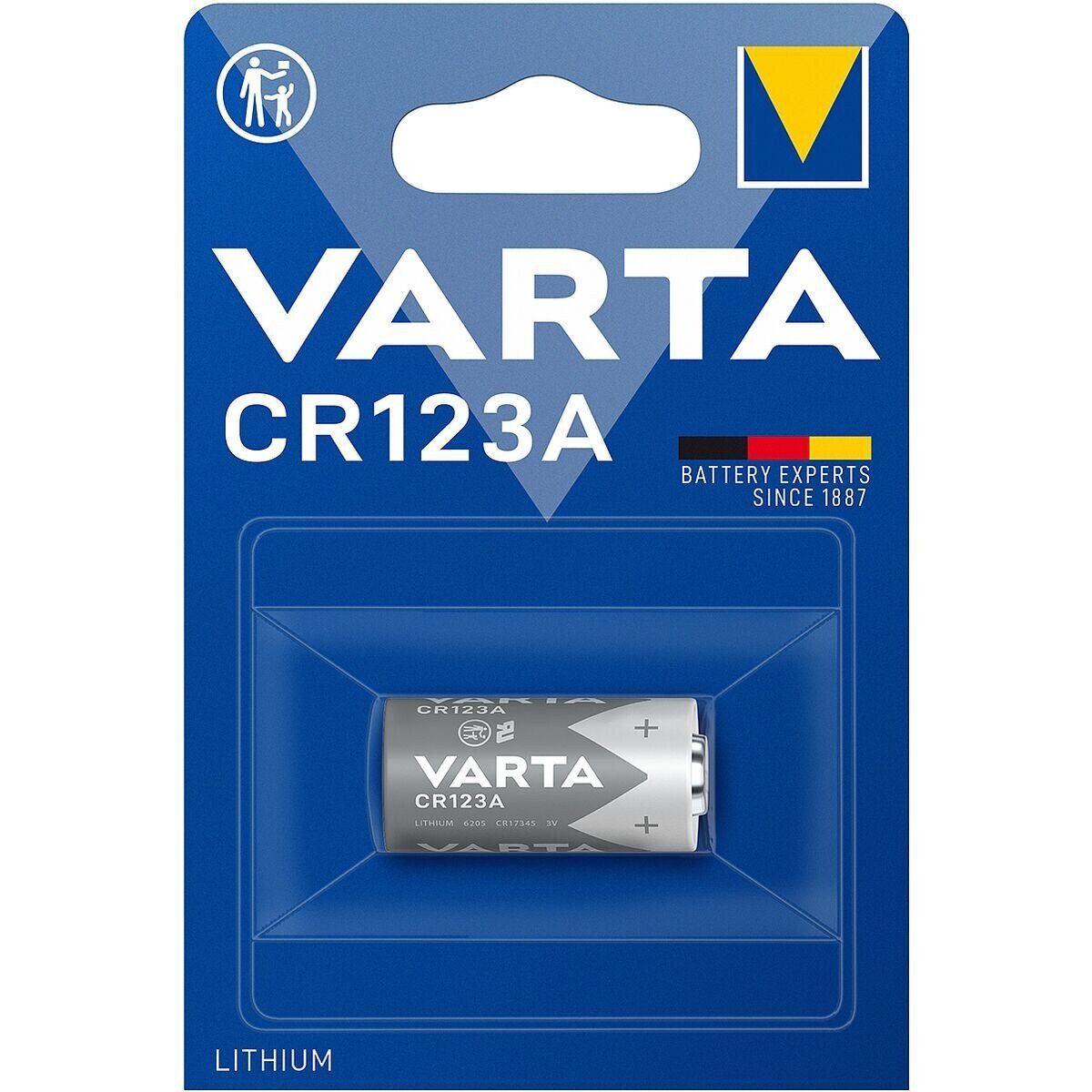 VARTA Photo Lithium Fotobatterie, (3 V, 1 St), CR123A, 3 V, Lithium