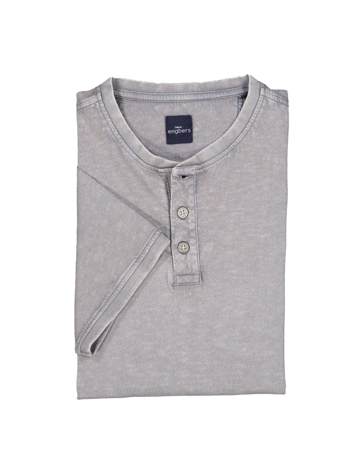 Engbers T-Shirt engbers Herren Henley-Shirt uni, Grau günstig online kaufen