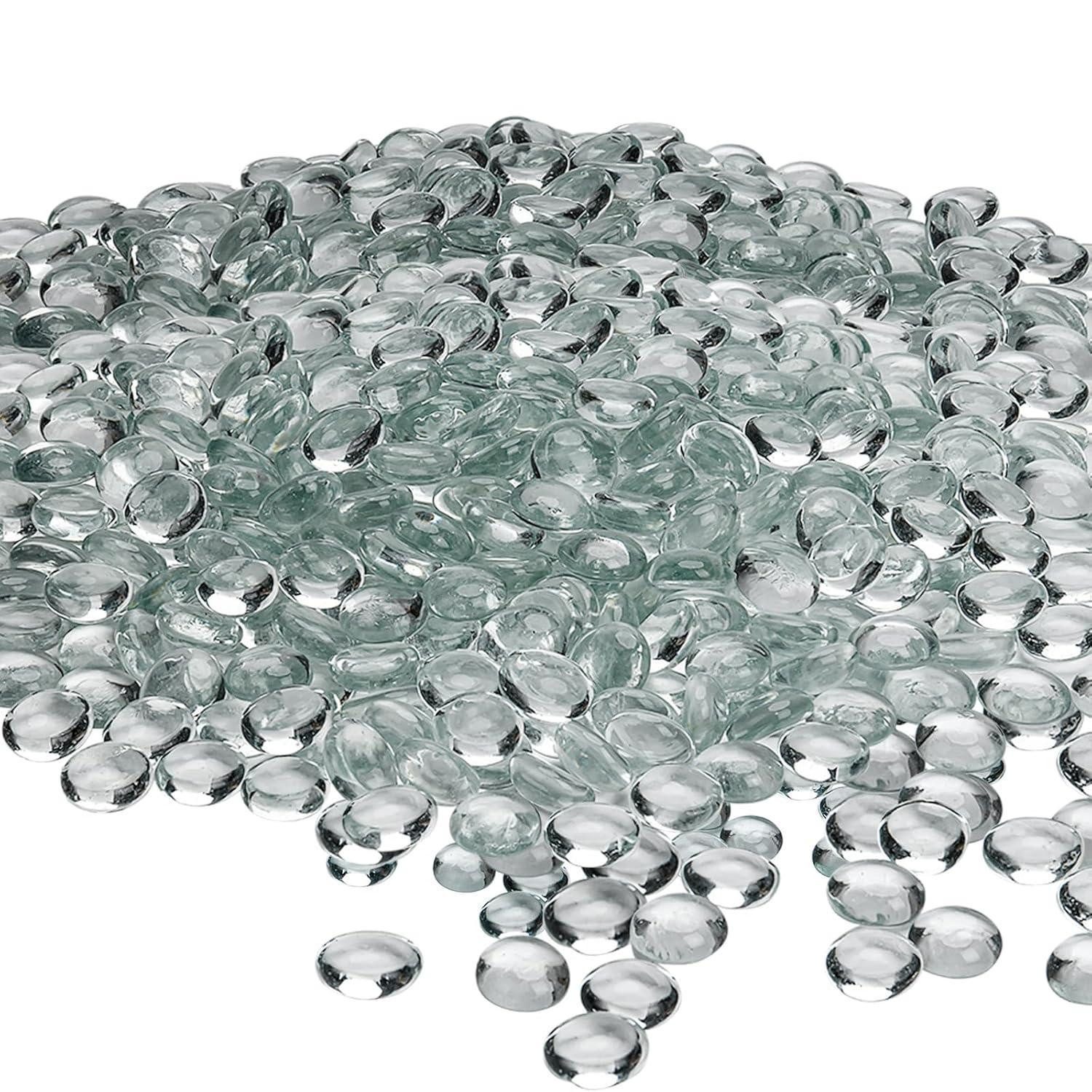 LuxusKollektion Dekokies Dekosteine Glasnuggets 17-20mm 400Pcs runde Klar 1.8 Glaskiesel
