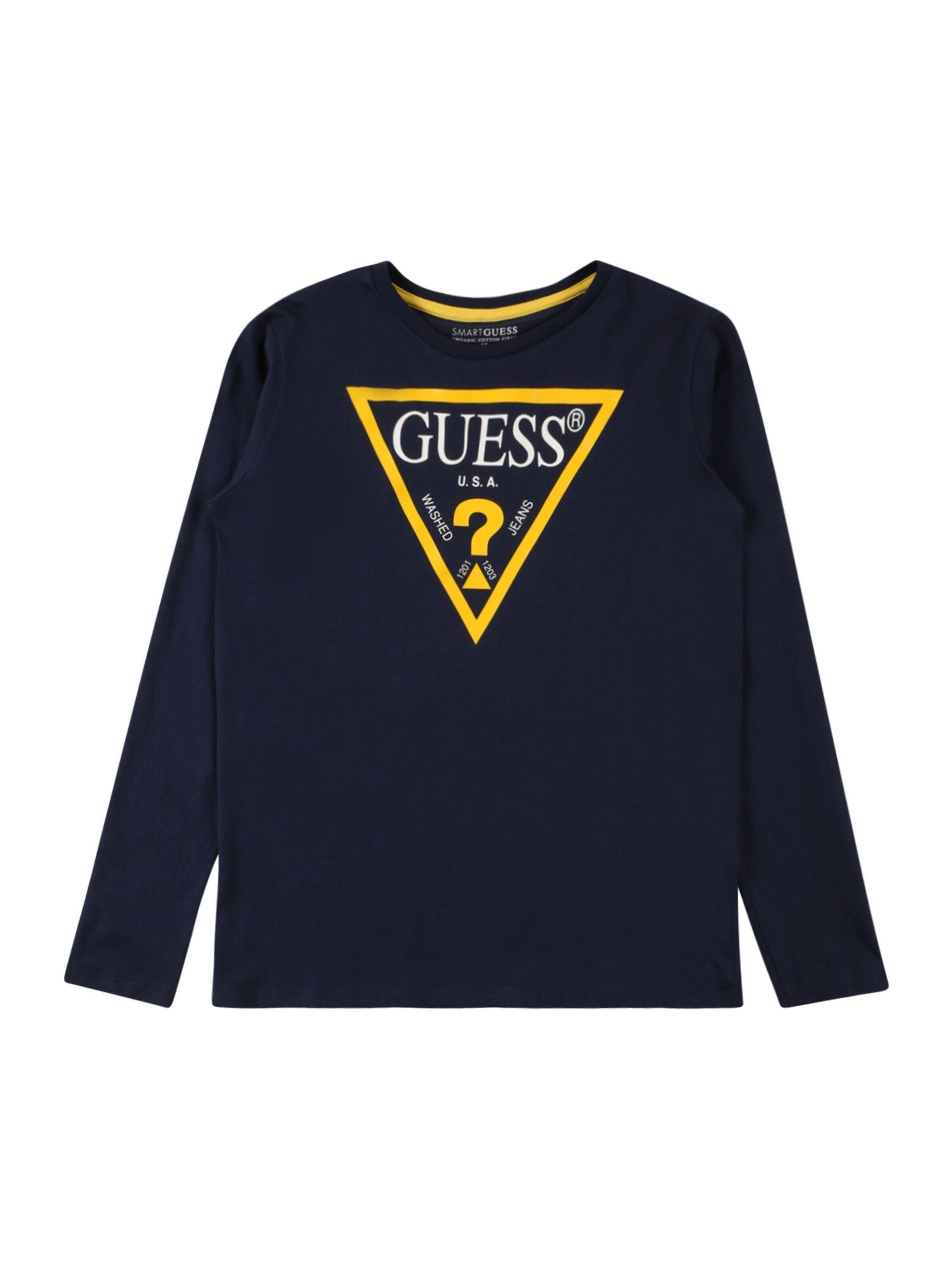 Guess Langarmshirt (1-tlg) Weiteres Detail, Gerader Schnitt