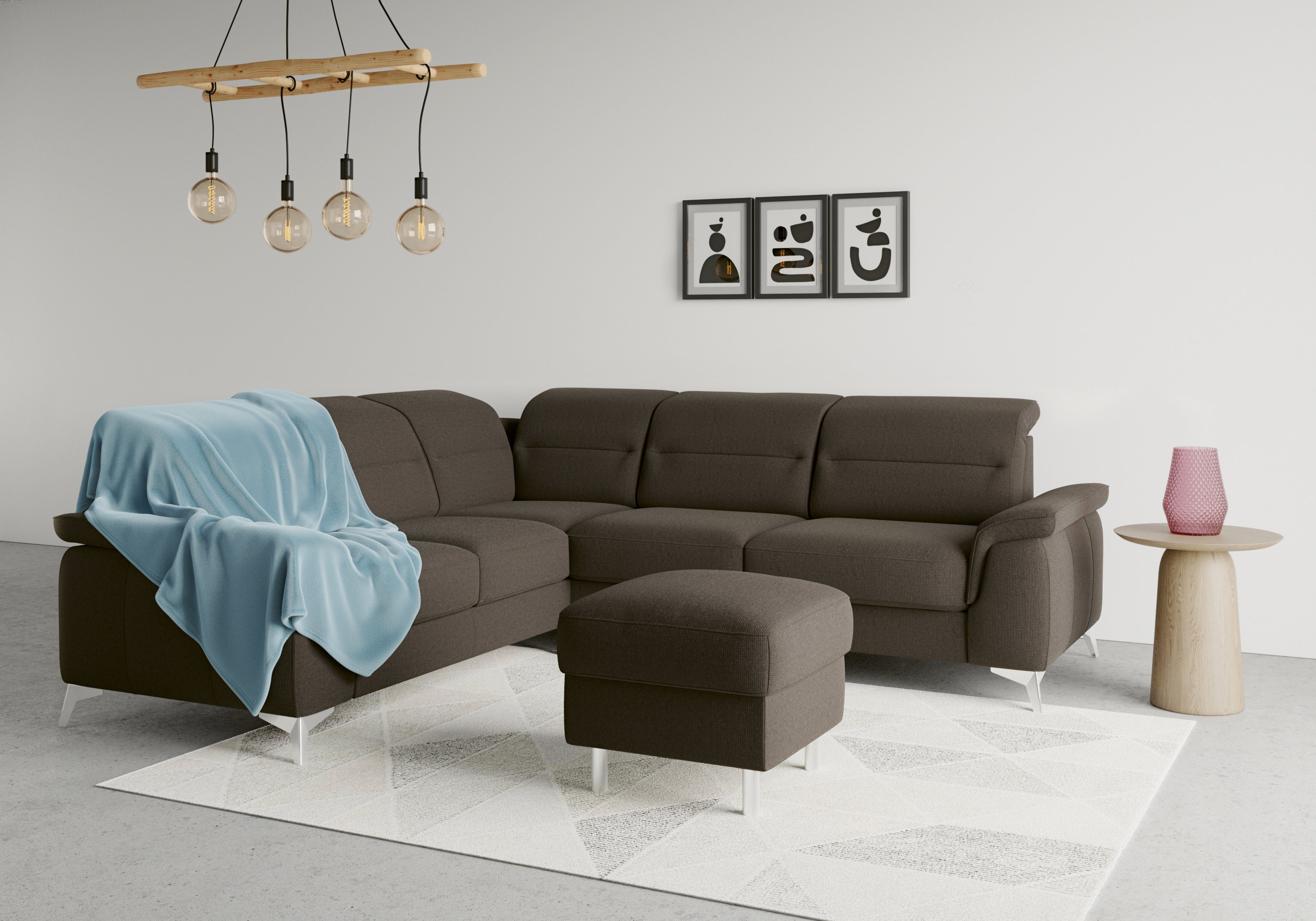 sit&more Ecksofa Sinatra, optional mit Armteilfunktion Kopfteilverstellung und