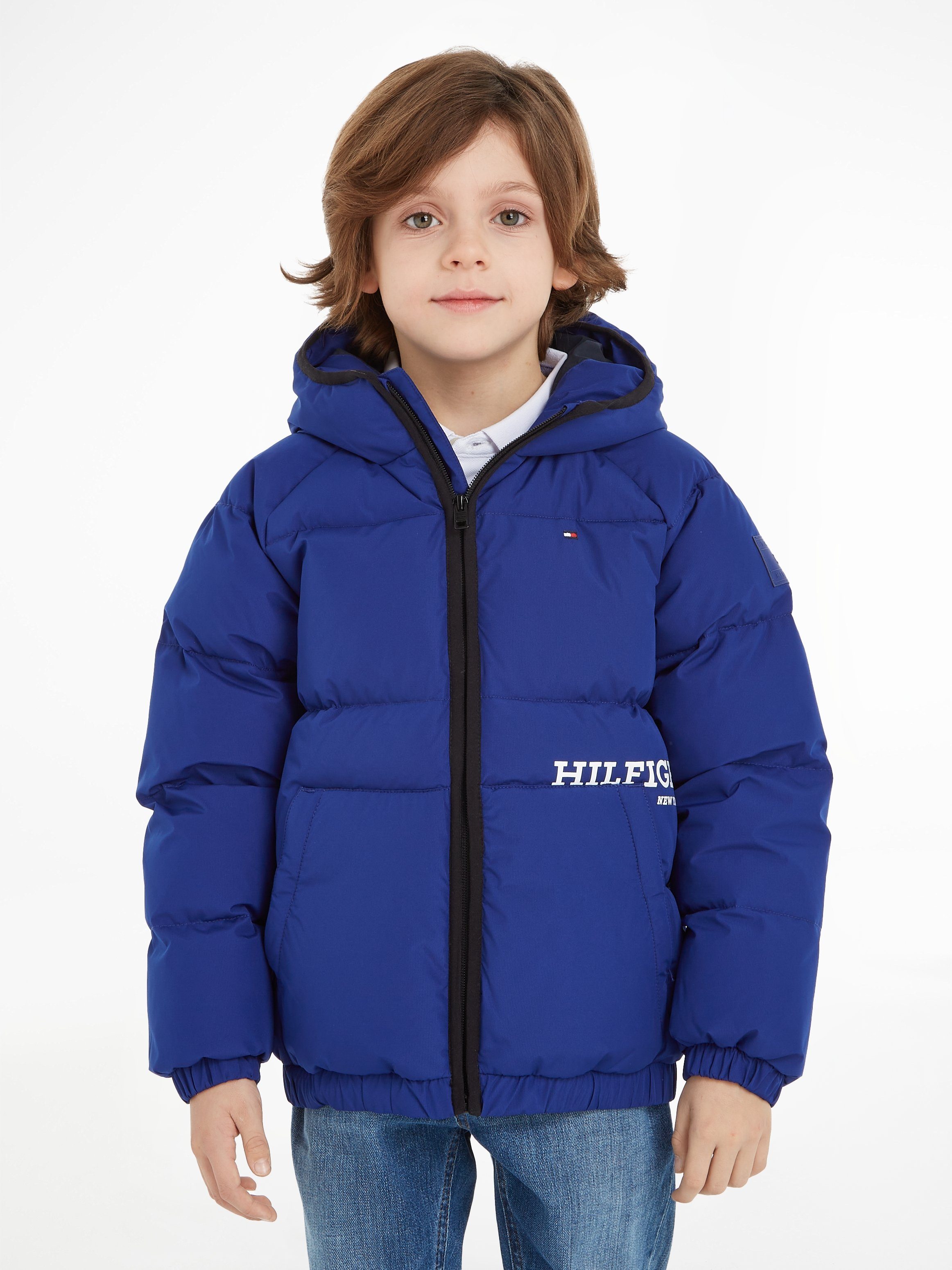 Logodruck LOGO HILFIGER Tommy Hilfiger PADDED mit Winterjacke Hilfiger JACKET