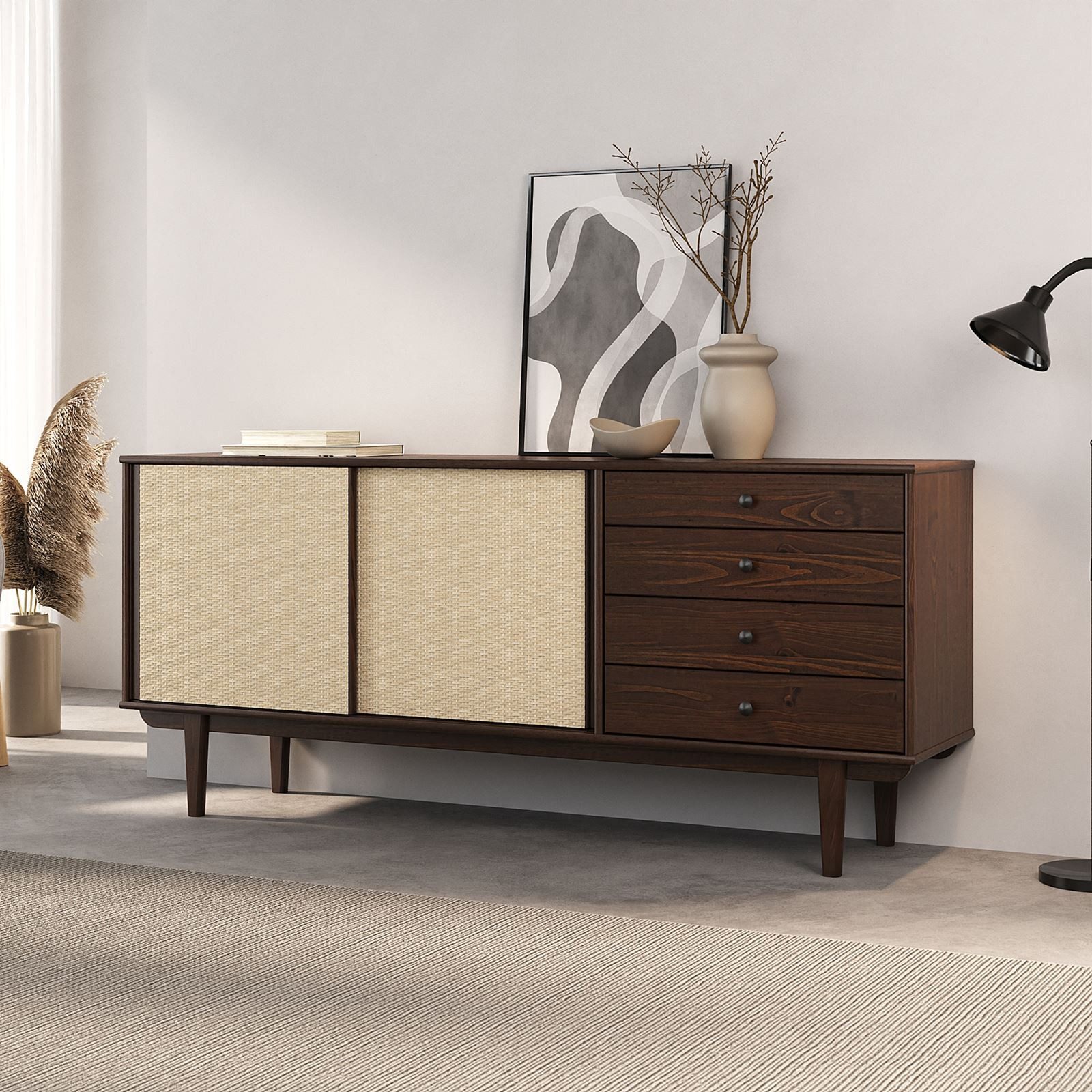 IDIMEX Sideboard SIMONA, Anrichte Kommode Rattan günstig online kaufen