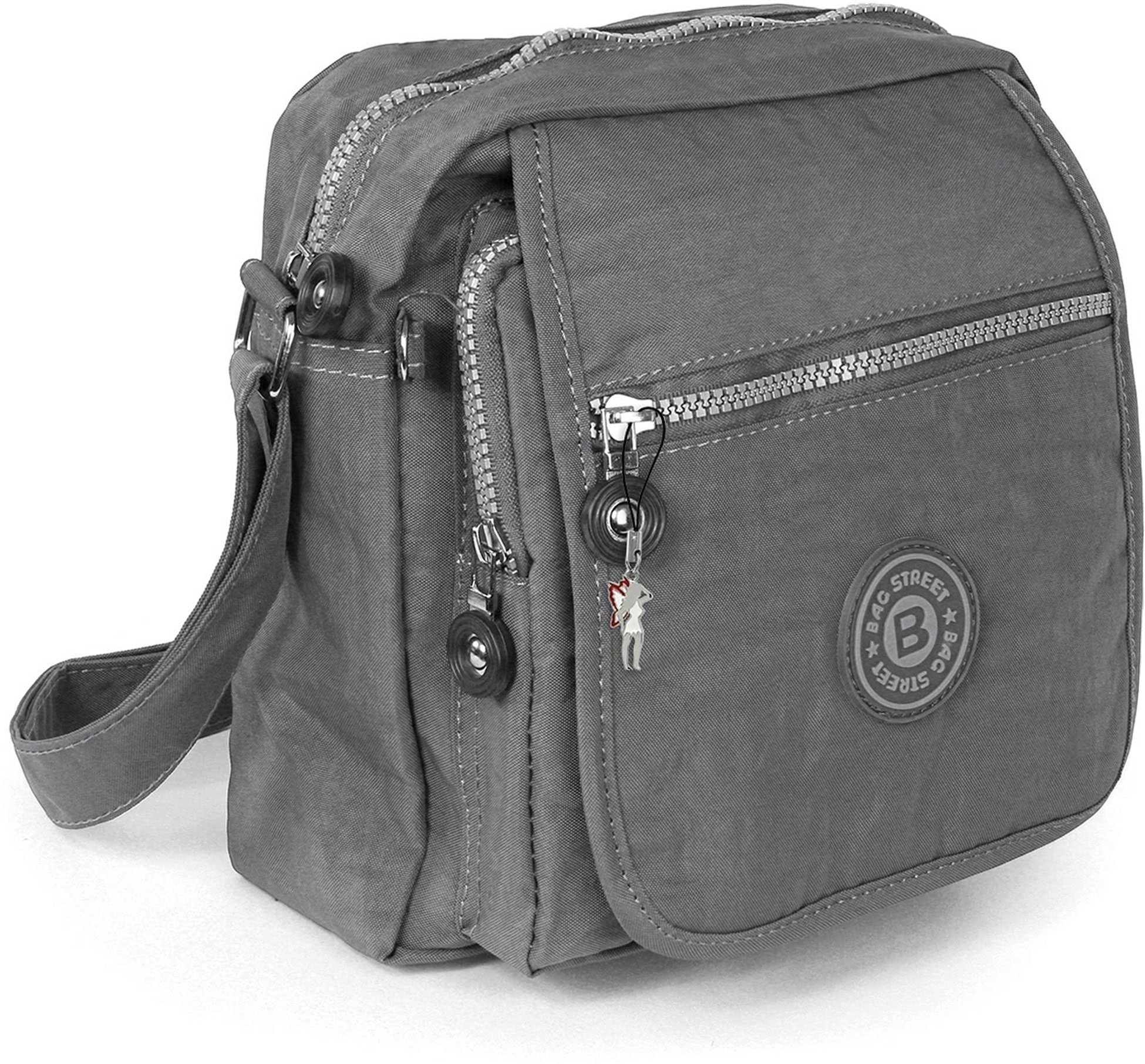 Nylon Umhängetasche Street BAG Tasche Tasche strapazierfähiges Textilnylon (Umhängetasche, Damenhandtasche Damen, Umhängetasche), grau Jugend STREET Bag