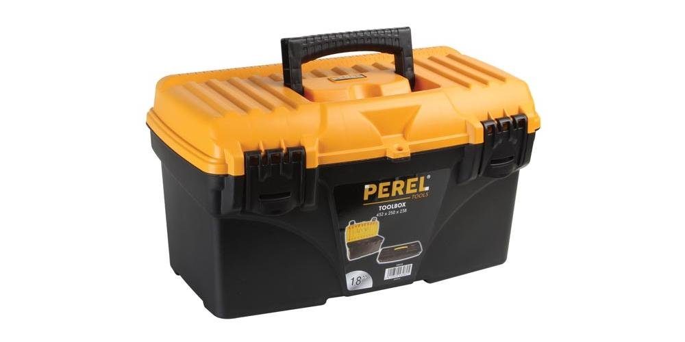 PEREL Werkzeugbox Werkzeugkasten - 432 x 250 x 238 mm - 25,7 L