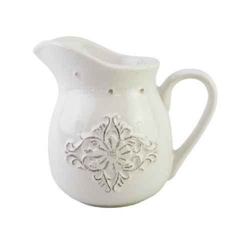 Neuetischkultur Milchkanne Milchkännchen Keramik weiß Bessie, 0.35 l