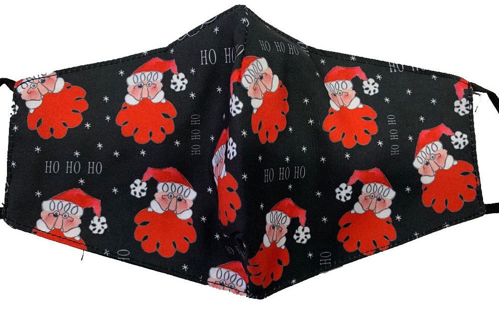 Trachtenland Verkleidungsmaske Weihnachtsmaske Mund Nase Stoffmaske Fashion Gesic