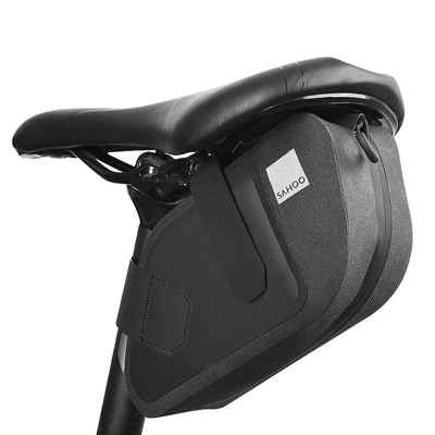 Sahoo Fahrradtasche Sattelradtasche mit Reißverschluss wasserdicht 0,8L