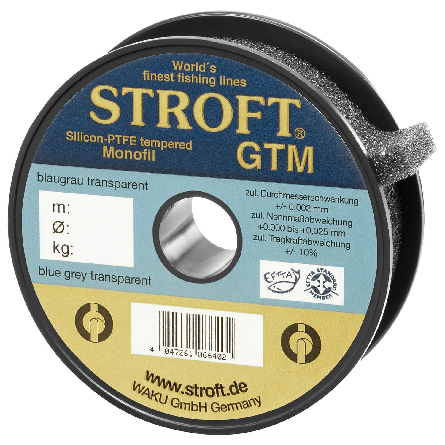 GTM 300m, Stroft Schnur Fadendurchmesser, Monofile 1.0kg STROFT Angelschnur mm (1-St), 0.08 300 m Tragkraft Länge,