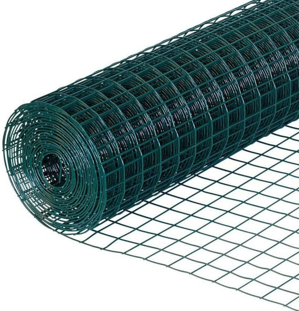 MYPETS Voliere Volierendraht Grün 12 x 12 mm Drahtgitter Drahtzaun Maschendraht