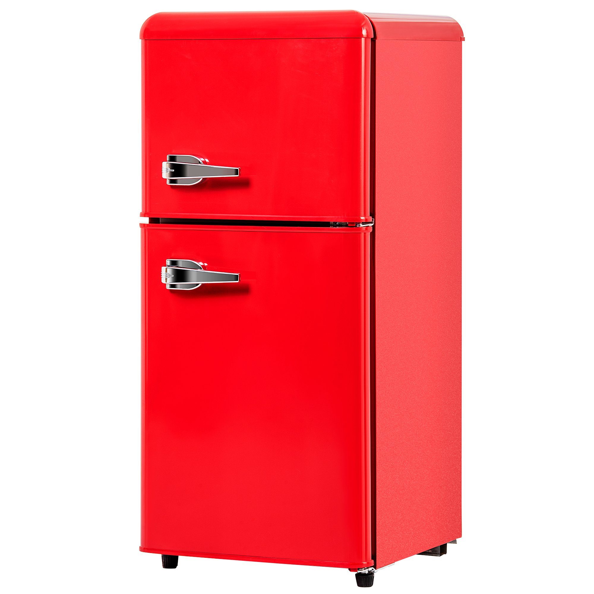 Gotagee Kühlschrank 60 Liter Kühlschrank Energieklasse F Retro-Kühlschrank zweitürig BCD-86, 86.8 cm hoch, 42 cm breit | Kühlschränke