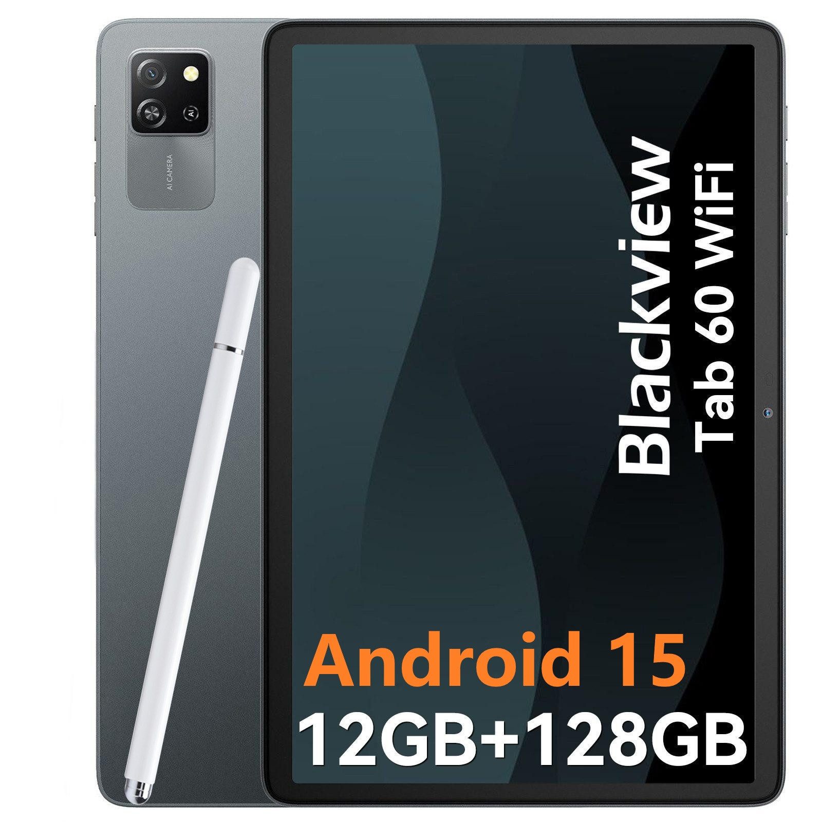blackview Tab60Wifi Android 15 incl. Stift Tablet (10.1", 128 GB, Android 15, HD, WLAN6)