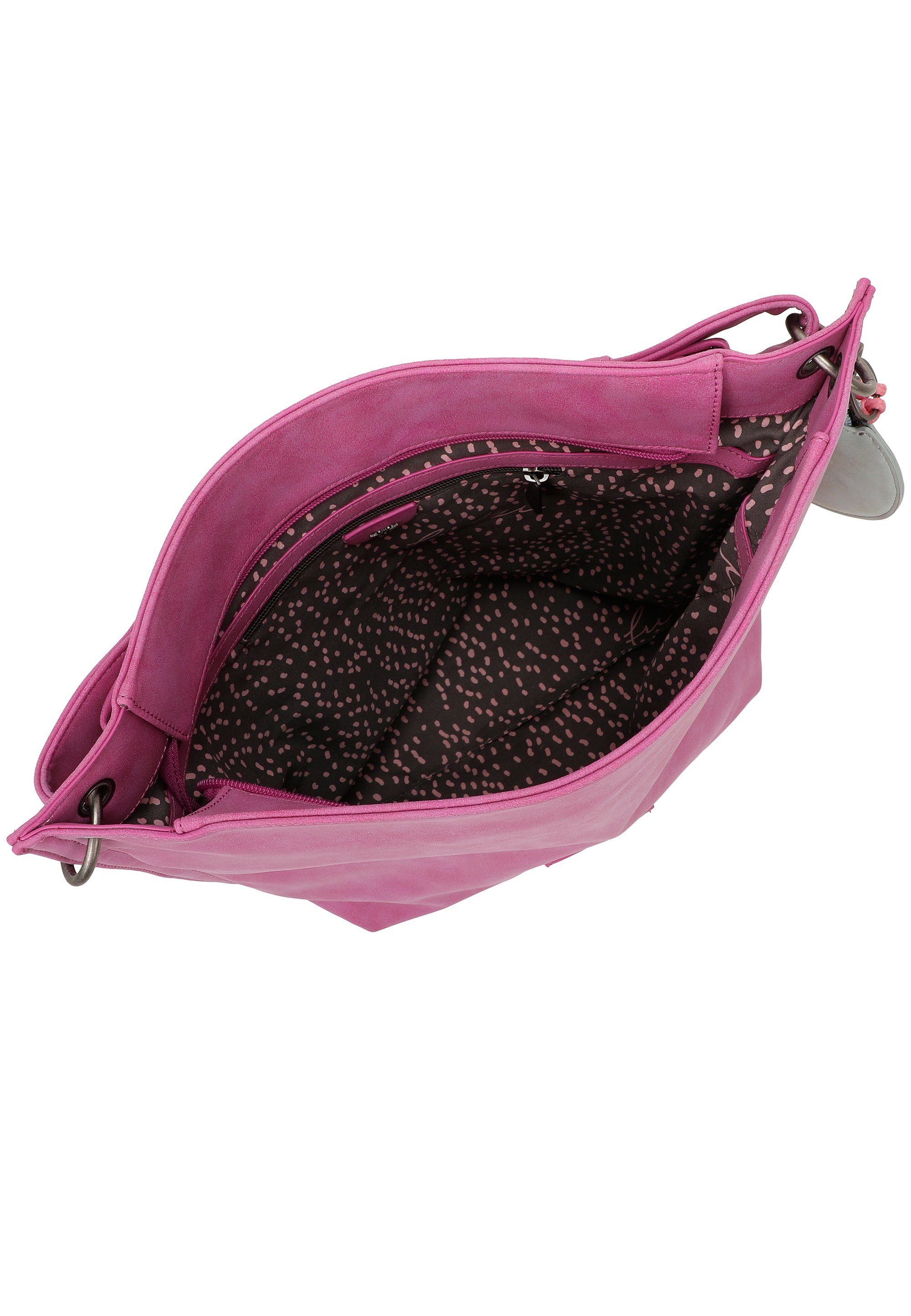 Fritzi aus Preußen Schultertasche Fritzi01N, mit abnehmbarer Schlüsselschlange und Taschenanhänger