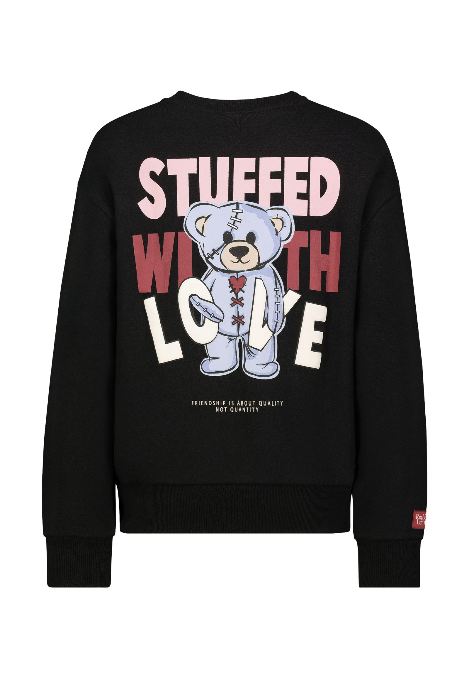 SUBLEVEL Sweatshirt Damen Pullover langarm mit Kuscheltierprint Sweater, Sw günstig online kaufen