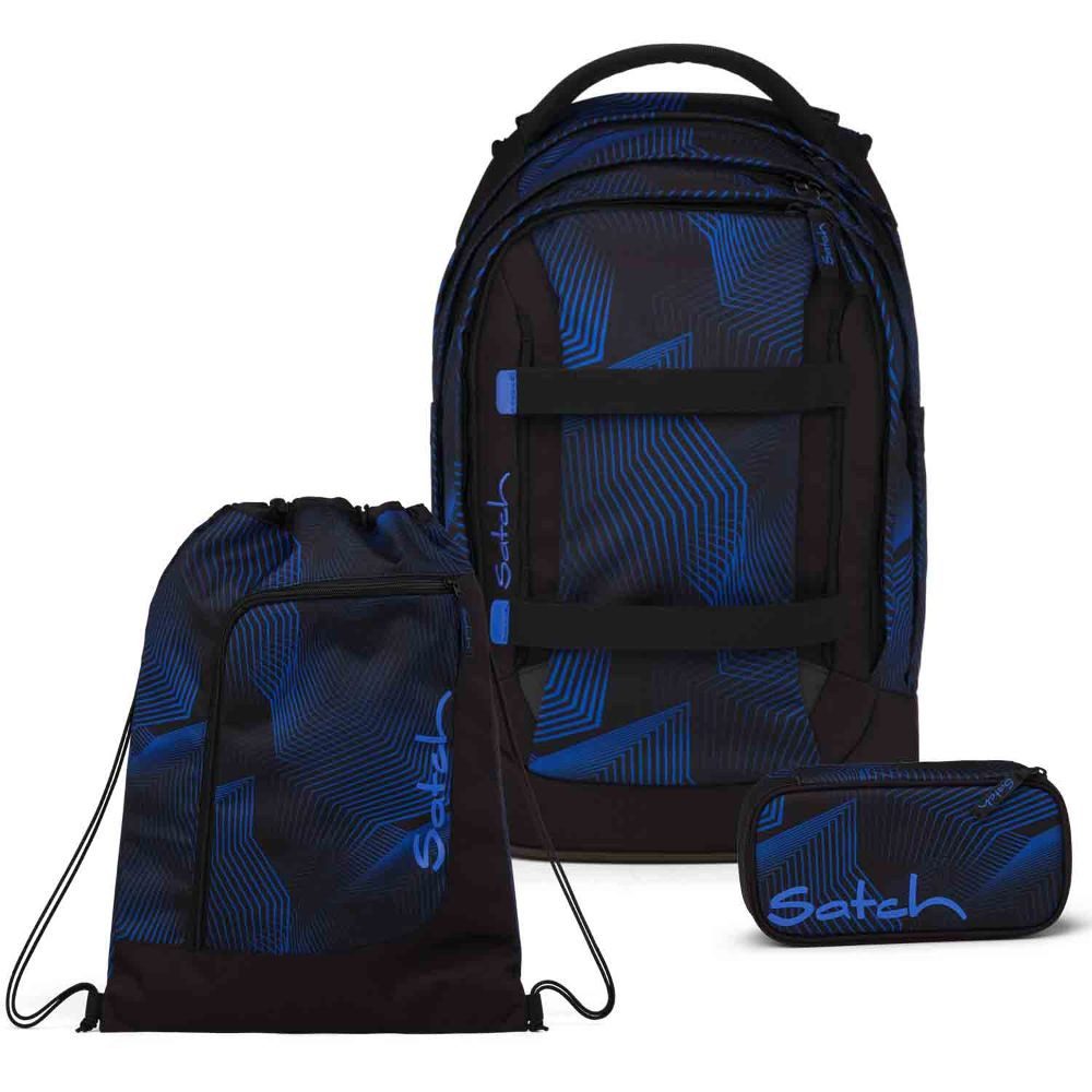 Satch Schulrucksack Pack (3tlg., inkl. Schlamperbox und Sportbeutel)