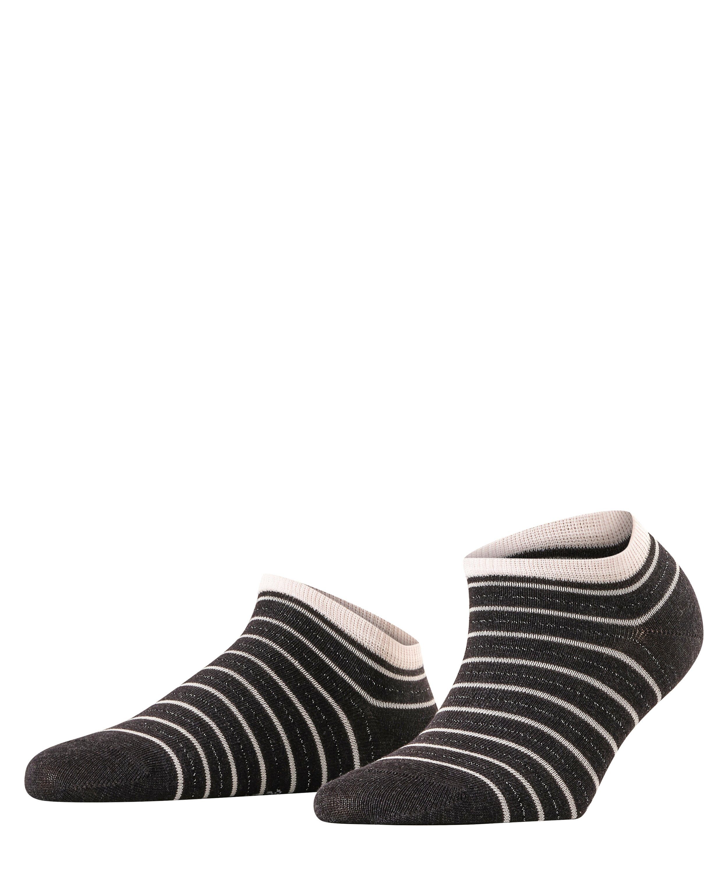 FALKE Sneakersocken Stripe Shimmer (1-Paar) mit Lurexgarn anthra.mel (3080)