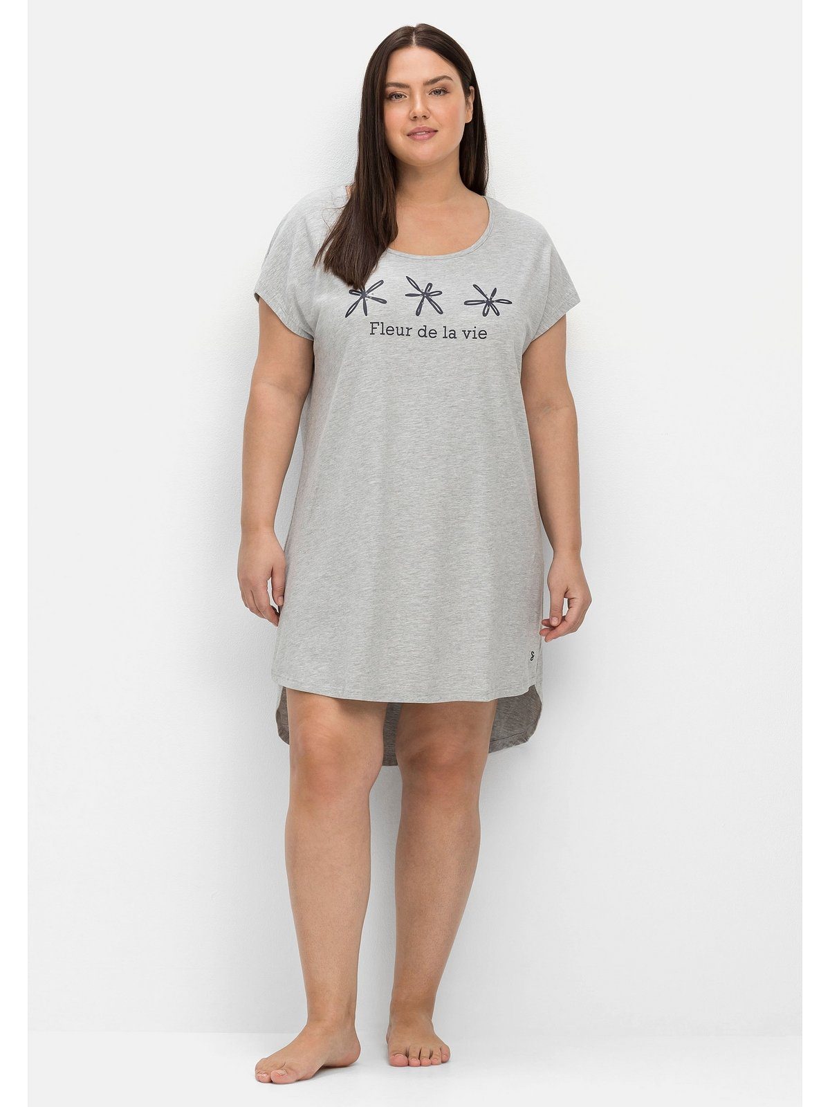 Sheego Nachthemd Große Größen mit verlängerter Rückenpartie | Nachthemden