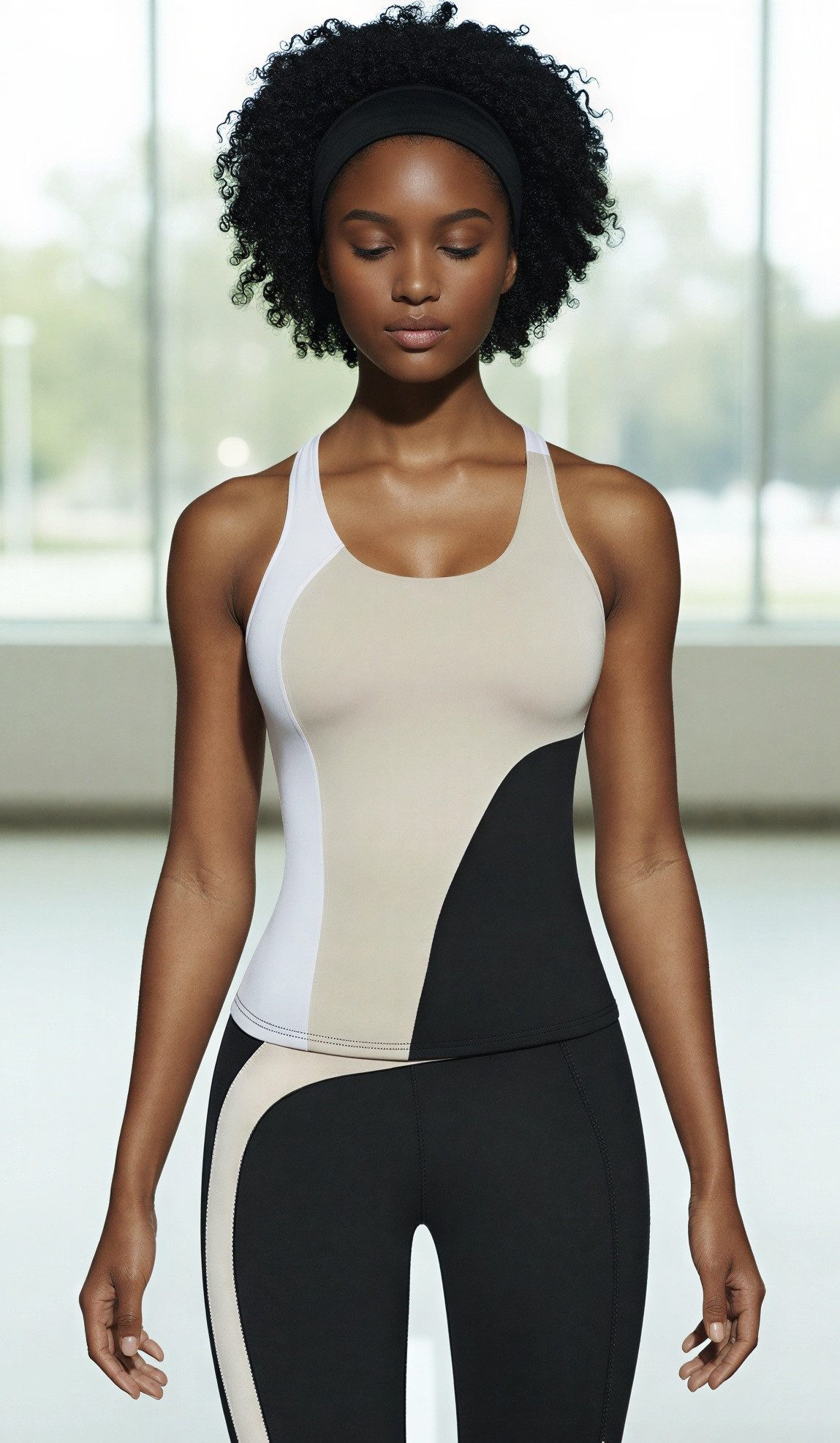 Bas Bleu Sporttop mit Kontrastdesign, Fitness-Top