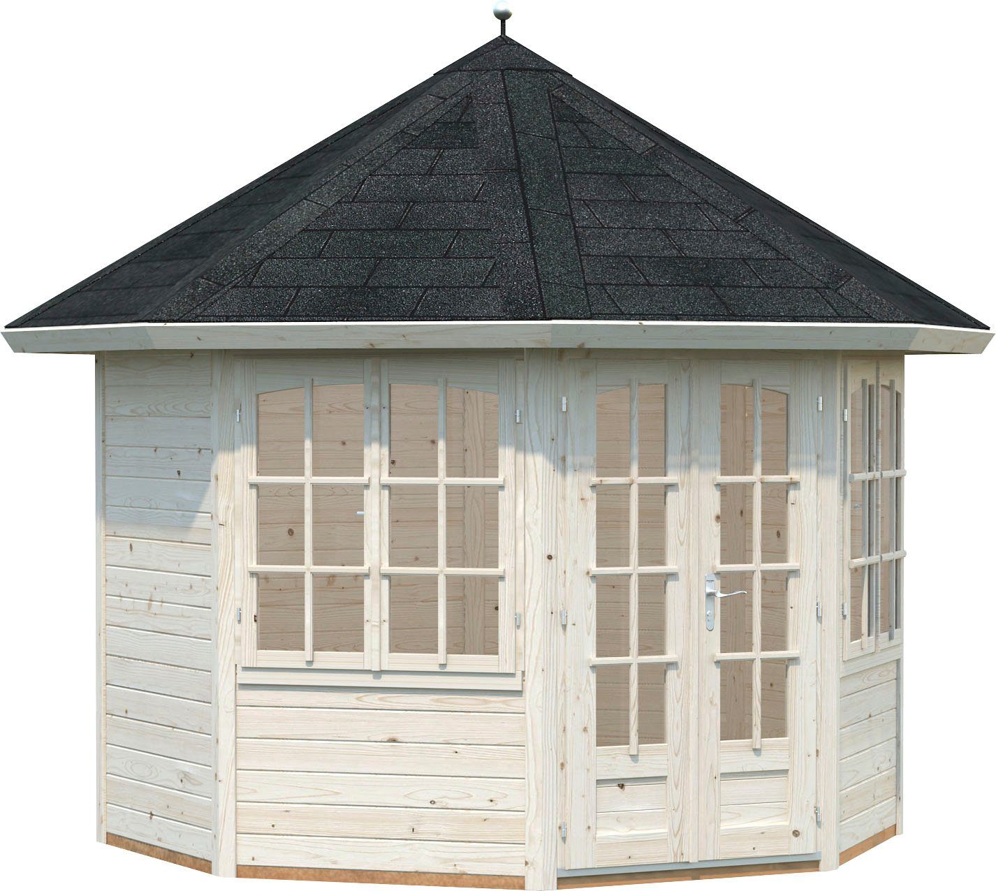 Palmako Gartenhaus Pavillon Veronica, BxT: 359x359 cm, naturbelassen