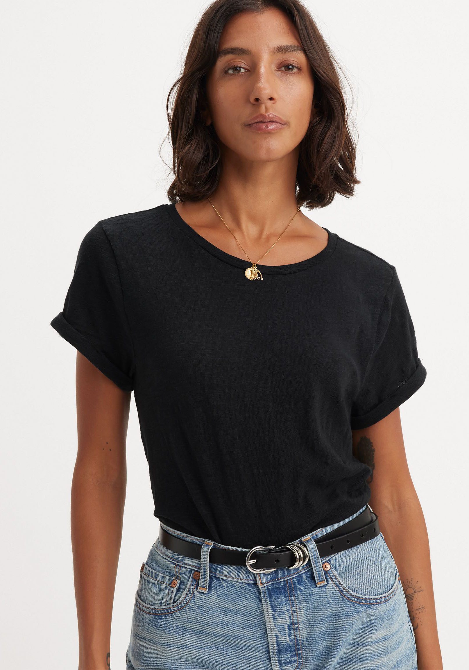 Levi's® Rundhalsshirt MARGOT TEE aus strukturierter Slub Yarn Qualität günstig online kaufen