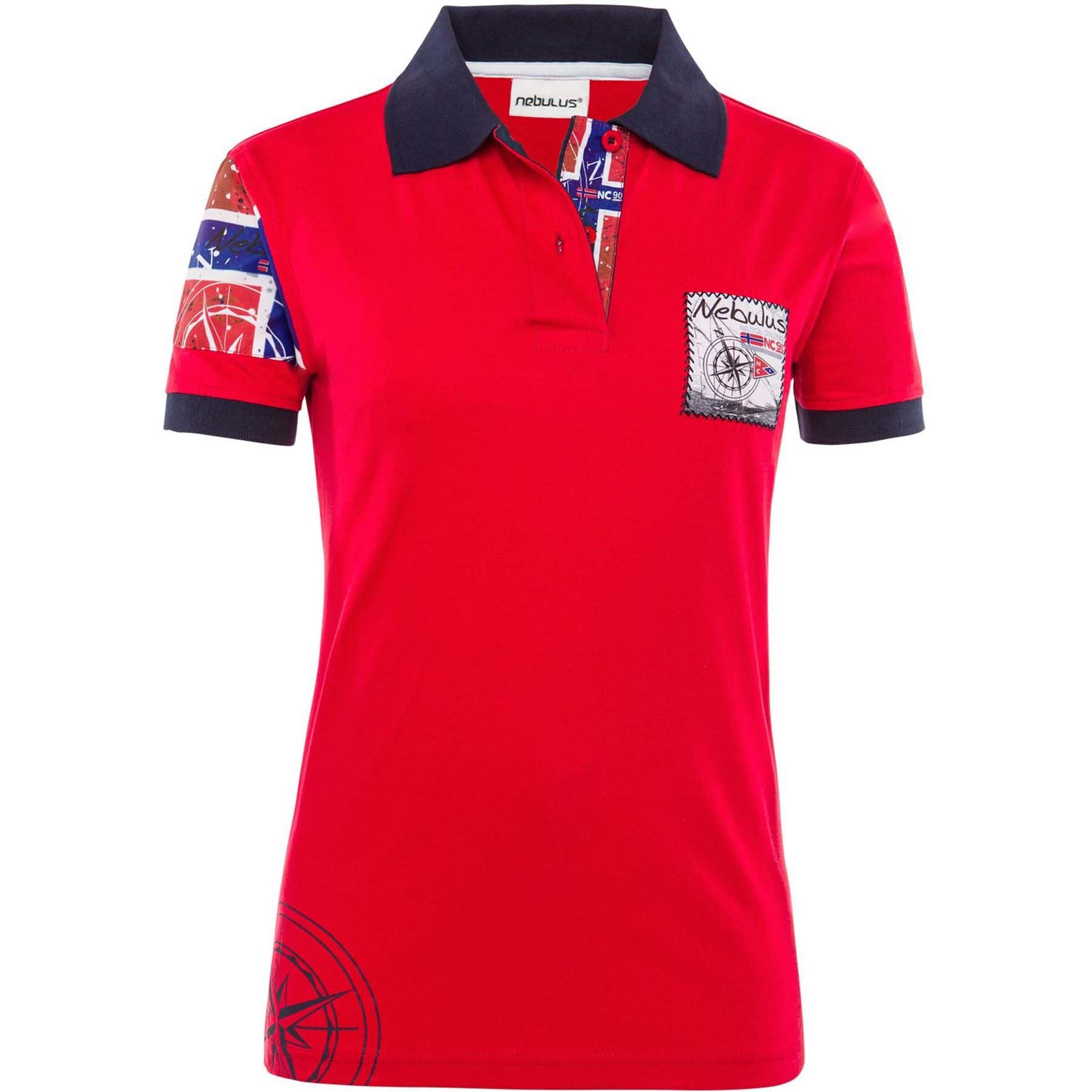 Nebulus Poloshirt ARENDAL, Q2063 - Damen, rot, S/36