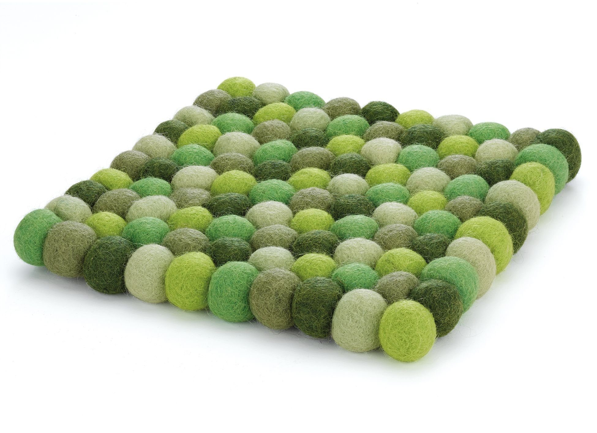 Cilio Getränkeuntersetzer Untersetzer Quadratisch 21x21cm Schafwolle Filz bis 100 Grad Cilio