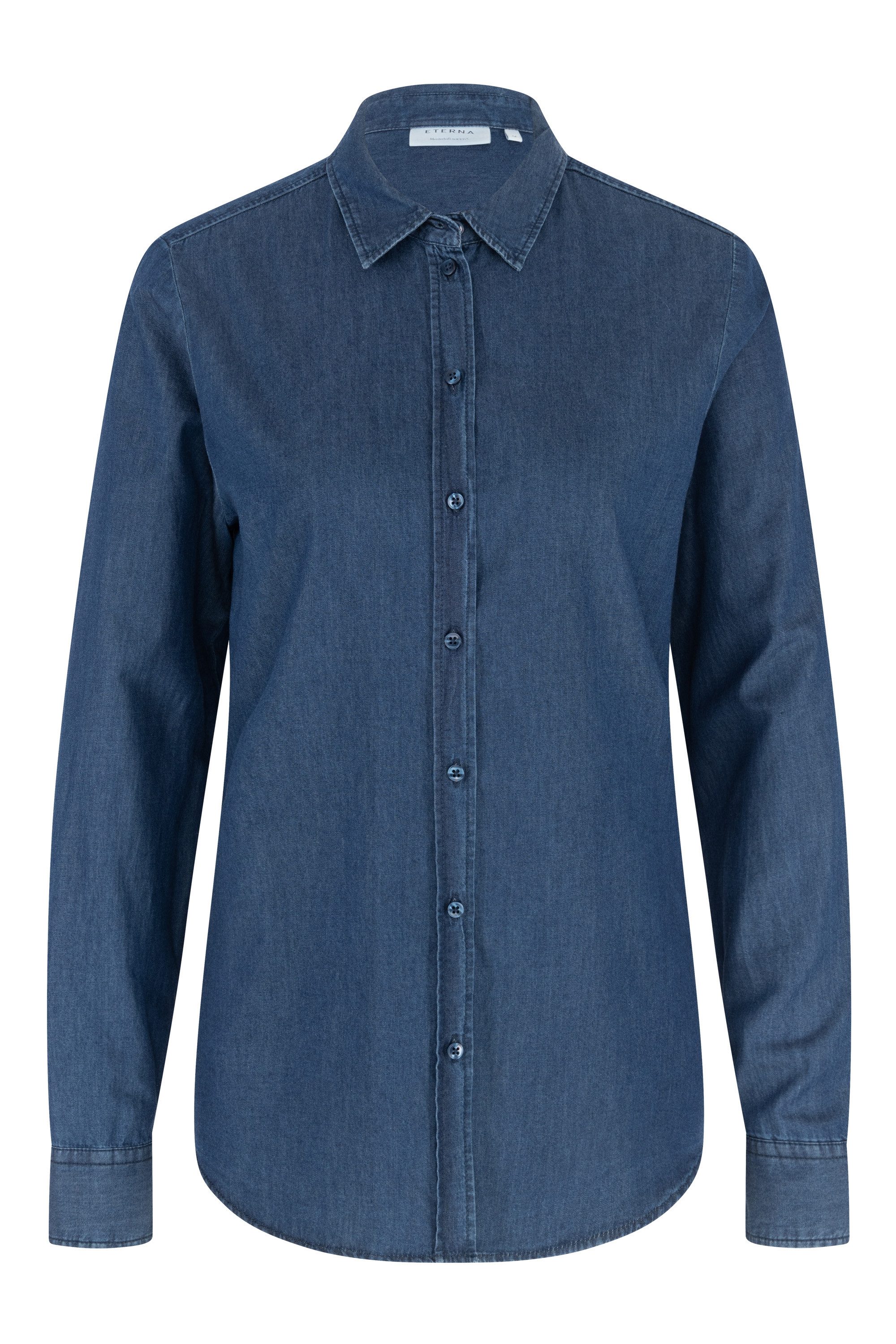 Eterna Blusentop ETERNA REGULAR FIT Langarm Bluse dunkelblau 5512-17-D320