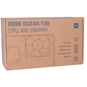 AlphaCool CPU Kühler Core Ocean T38 AIO 280mm