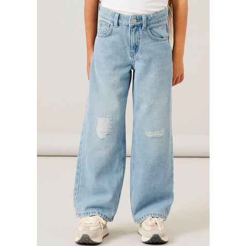 Name It 5-Pocket-Jeans NKFROSE HW WIDE JEANS 141 mit Destroyed Effekt