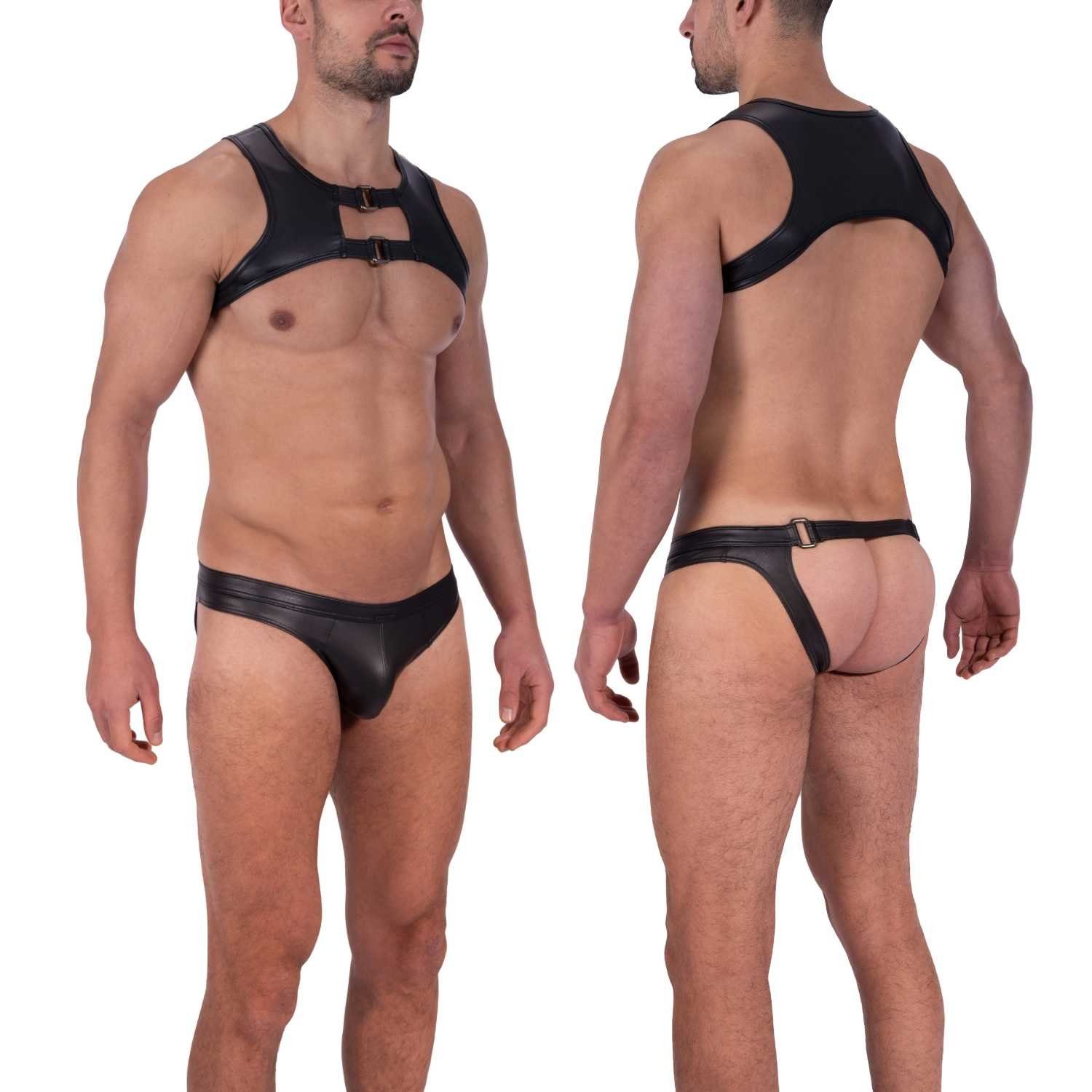 MANSTORE T-Shirt M2318 Cropped Top schwarz Clubwear sexy
