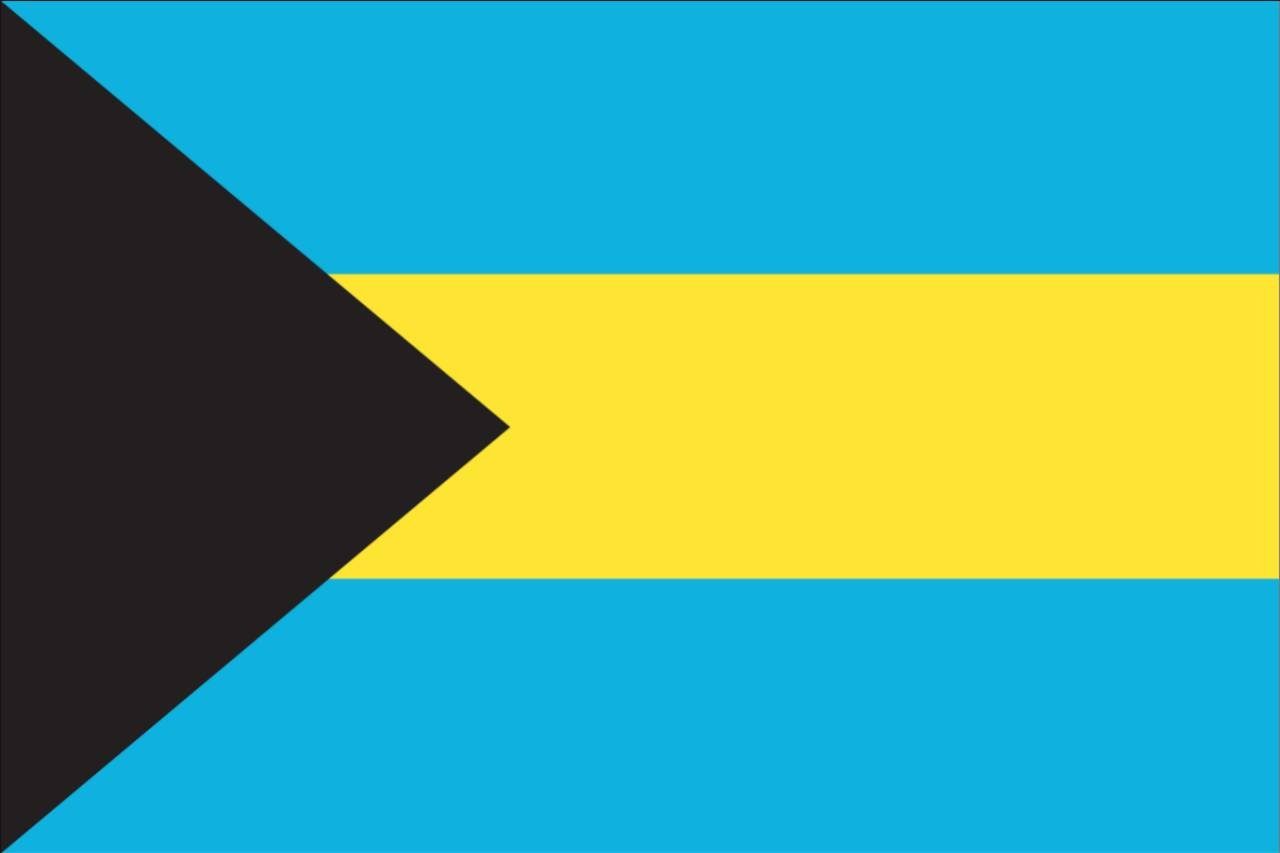 Querformat Flagge flaggenmeer 110 Flagge g/m² Bahamas