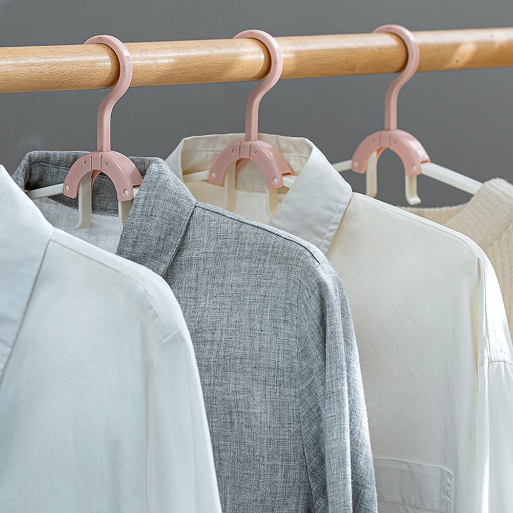 Blusmart Kleiderbügel 2/5PCS Faltbarer Kleiderbügel, Weiß 5pcs Für Leichter Wäscheständer