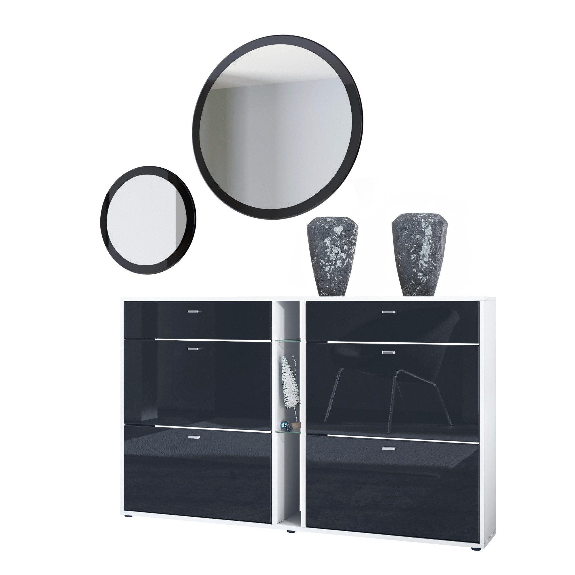 Vladon Garderoben-Set Florence, (Garderoben-Set, mit Schuhschrank günstig online kaufen