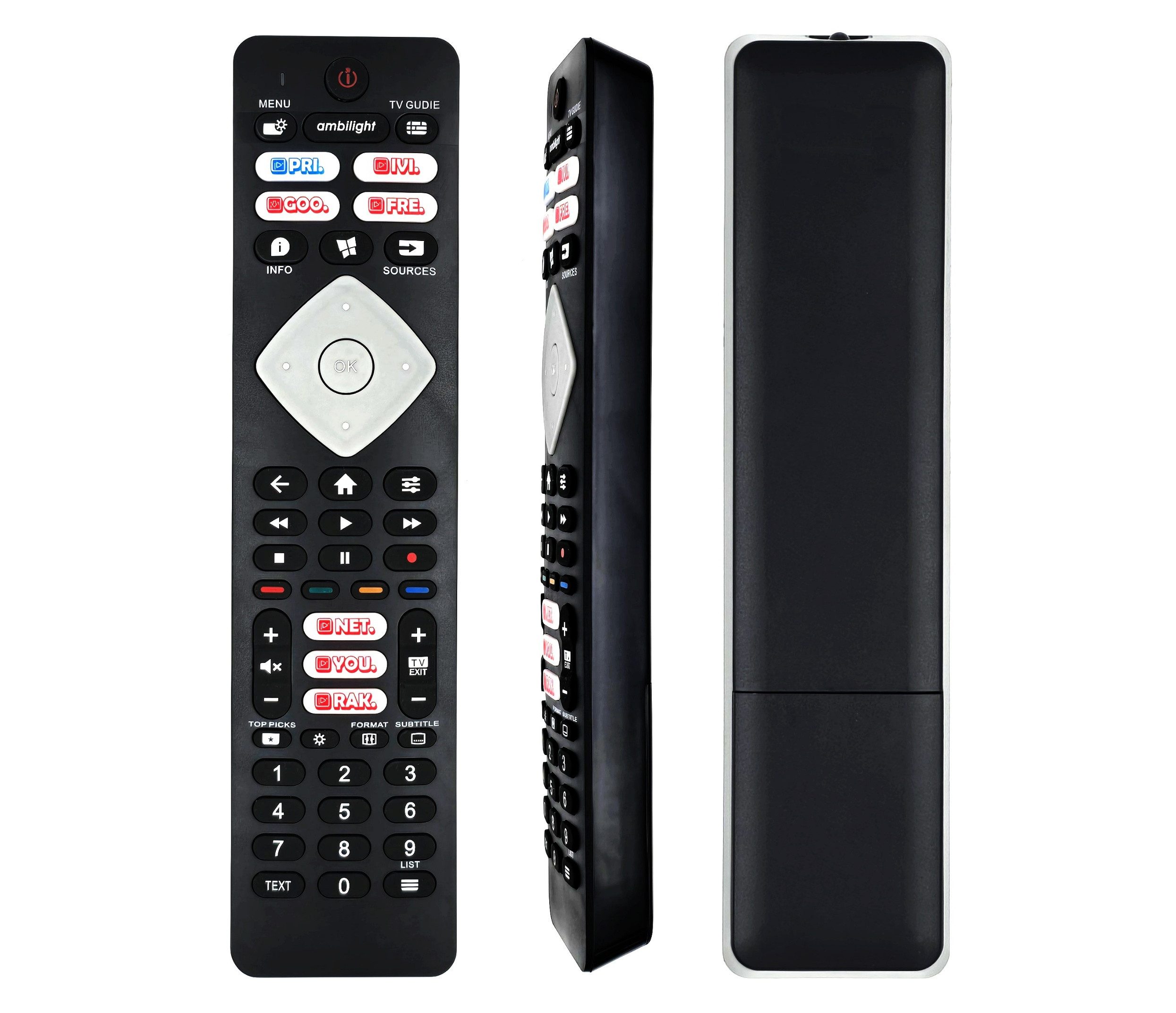 Alltro Universal Fernbedienung passend für alle Philips LED LCD 3D Smart TV Fernbedienung (mit 7 Shortcut-Tasten)