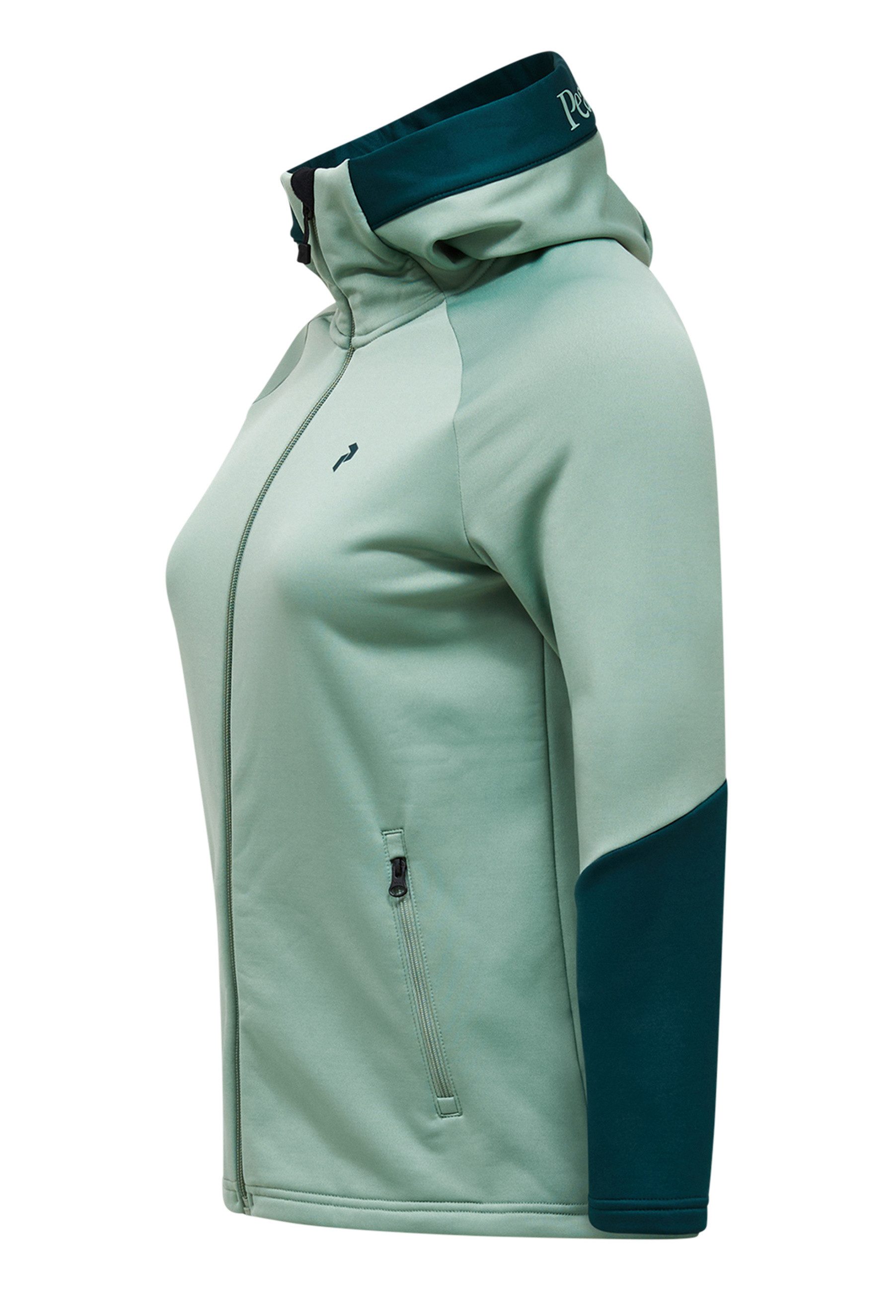 Peak Performance Fleecejacke W Rider Essentials Midlayer Zip Hood mit sportivem Design