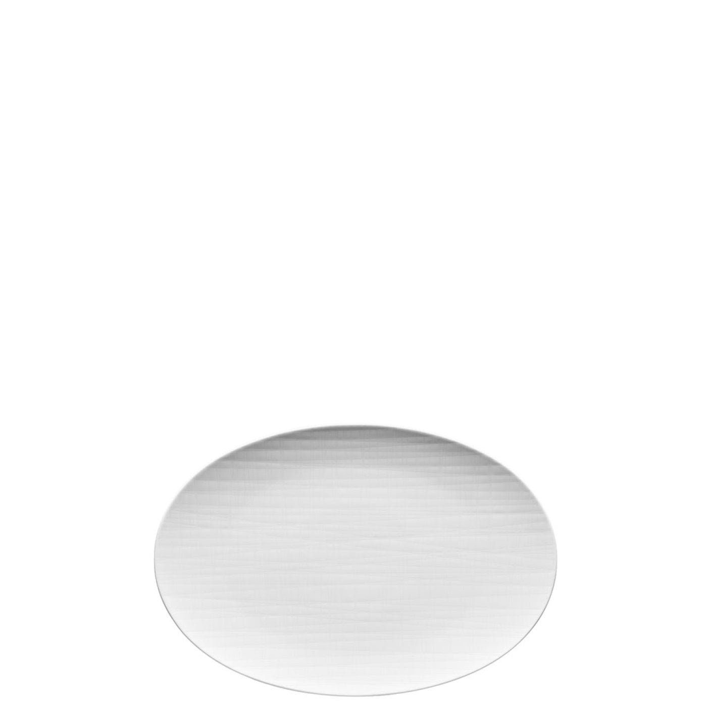 Rosenthal Servierplatte Mesh Weiß Platte 30 cm, Porzellan, (1-tlg) | Servierplatten